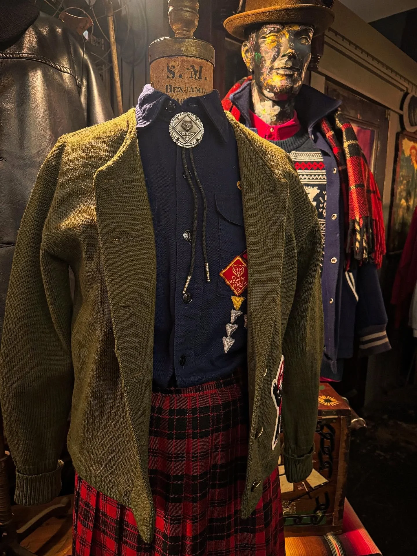 My actual Cub Scout shirt and patches I got for arson, lewd behavior, and general Tom foolery