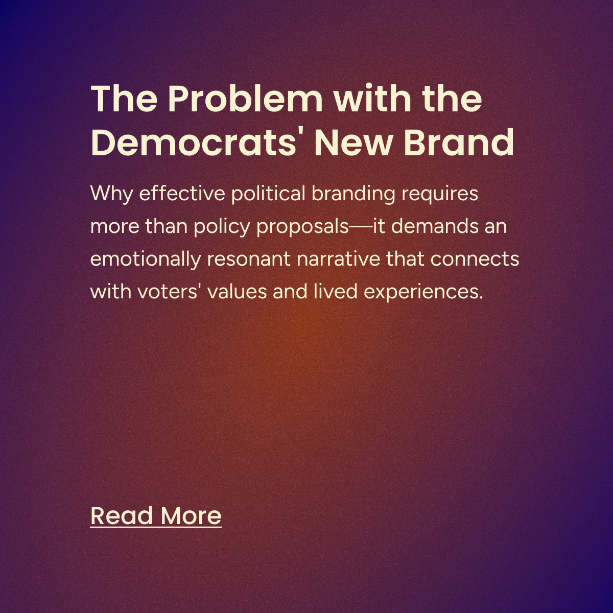The Problem with the Democrats' New Brand