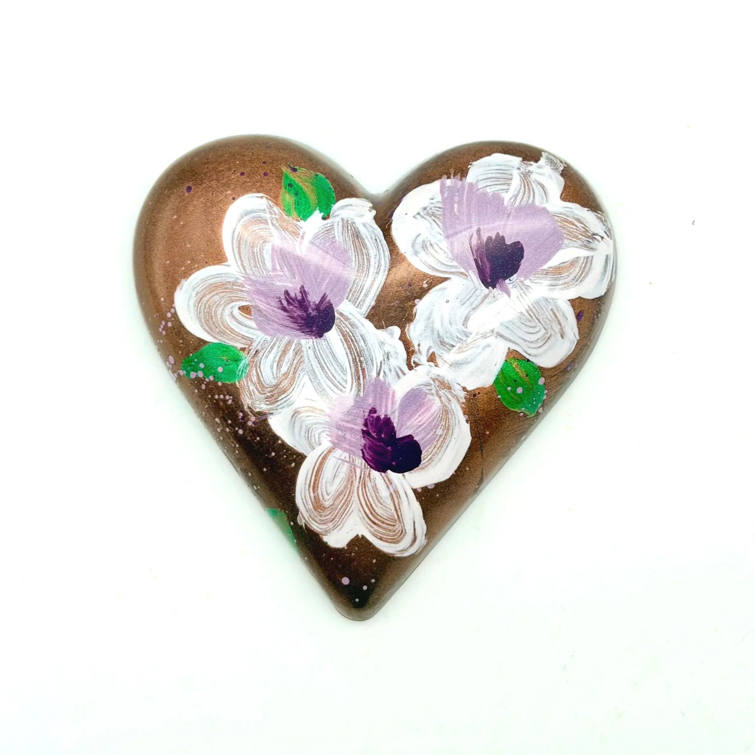 Hand-Painted Heart Bar Dubai Pistachio and Strawberry