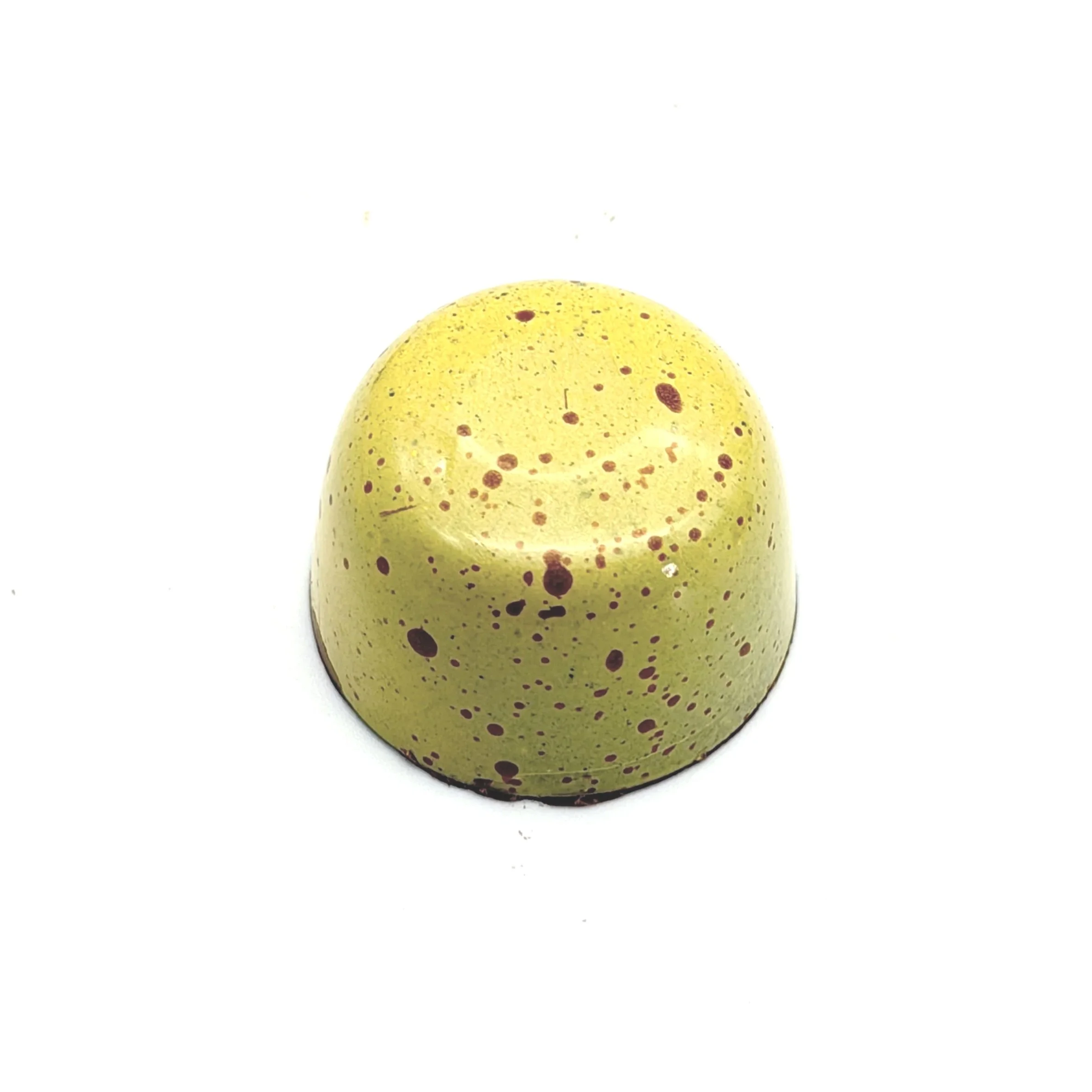 light yellow with brown speckles