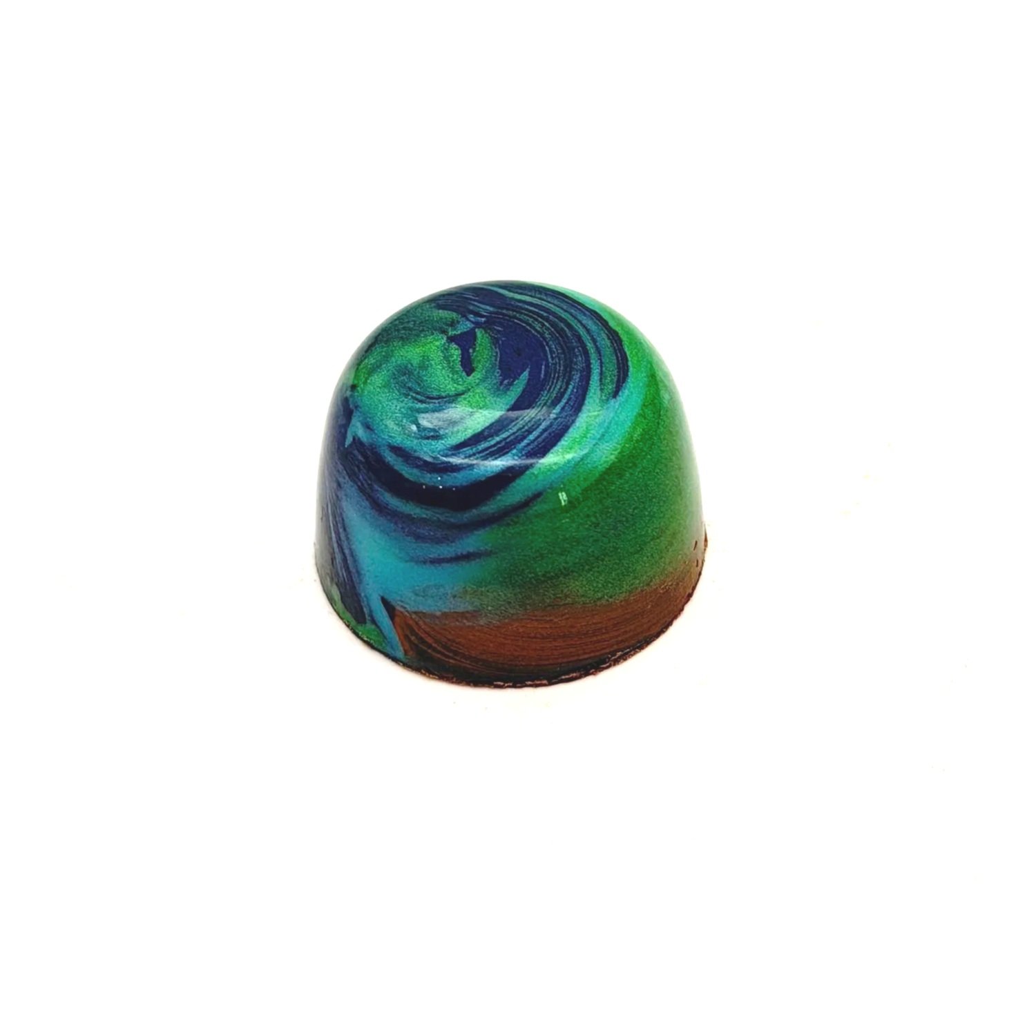 blue green and bronze swirls