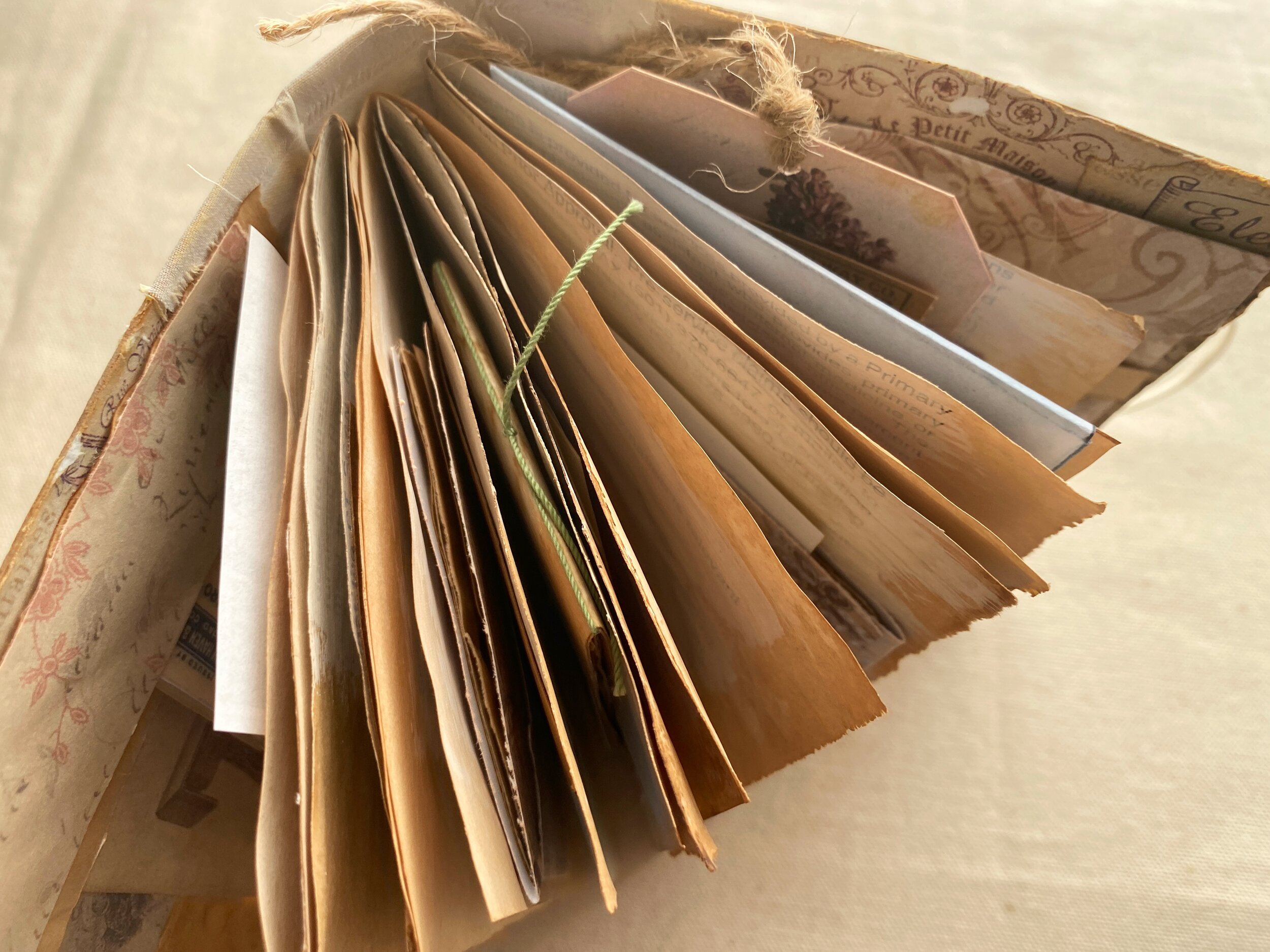 Beatrice - Handmade Filled "Junk Journal" - JoyFull Book - Medium Sized