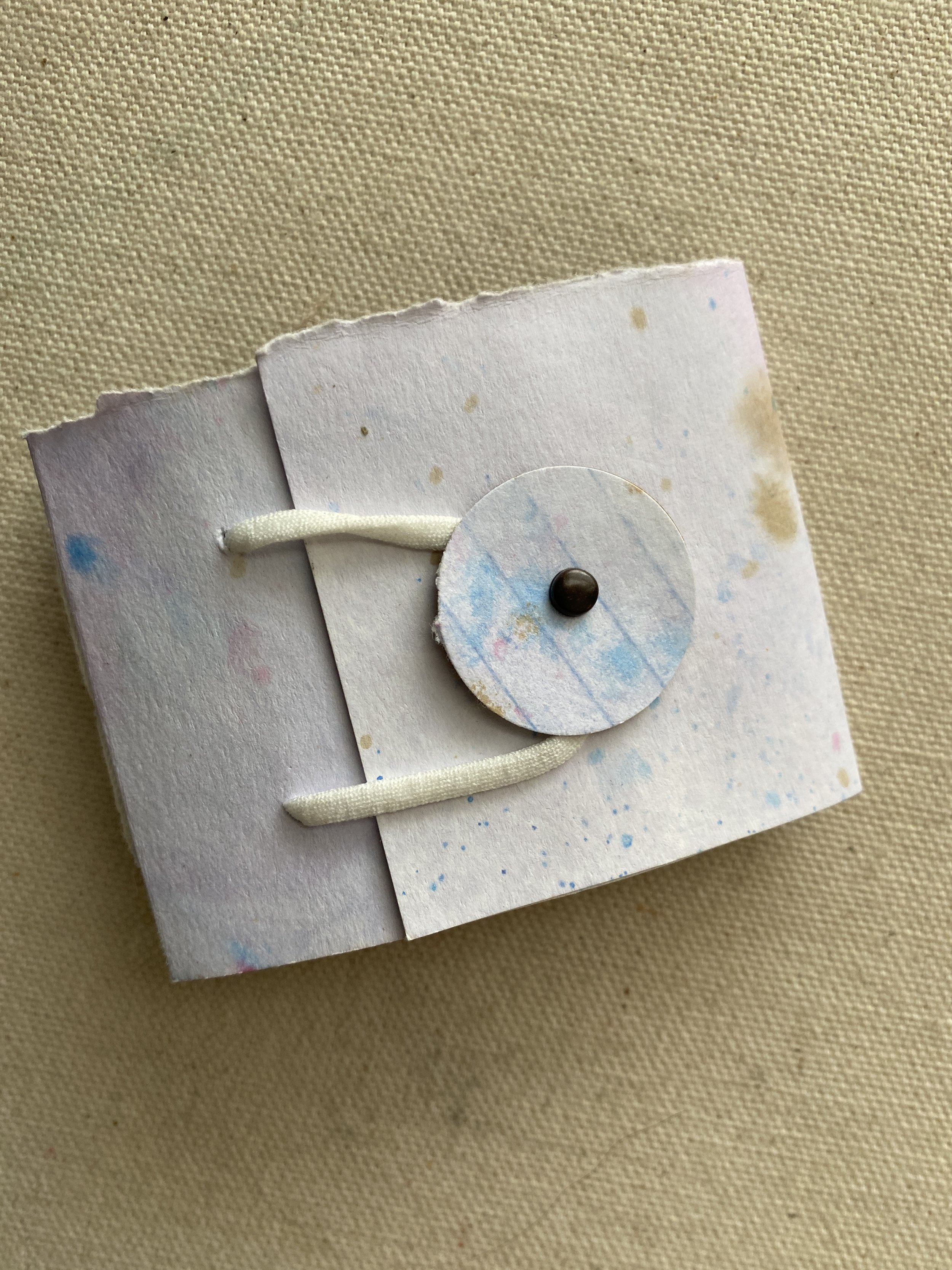 XS Glimmer Book - Extra Small - Miniature Junk Journal BLANK - White