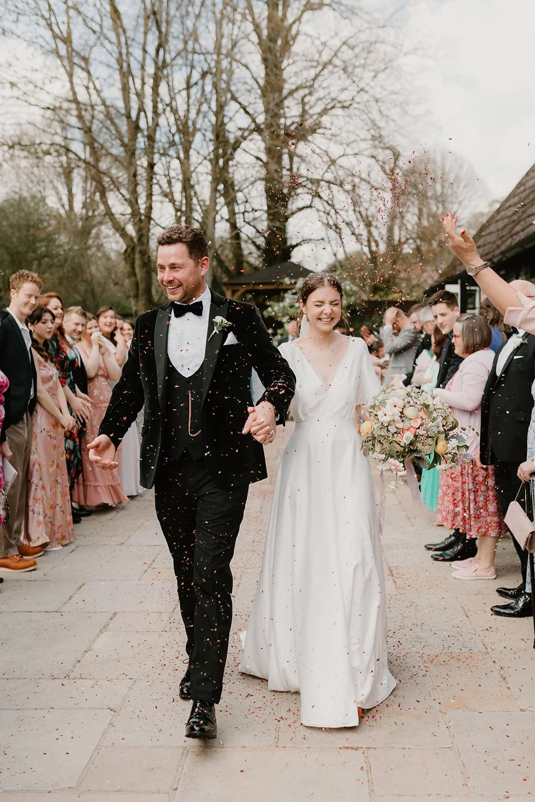 Clock Barn wedding confetti