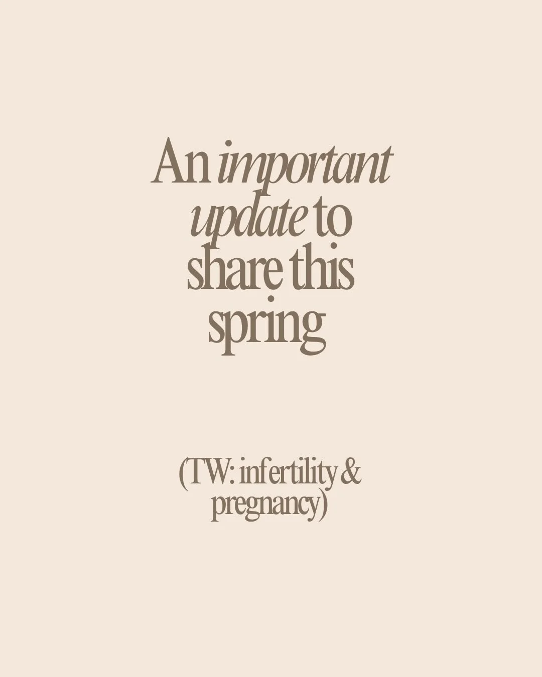 An update this spring 🤍

Photos we will cherish by my friend @anaparkerphotography 🤍