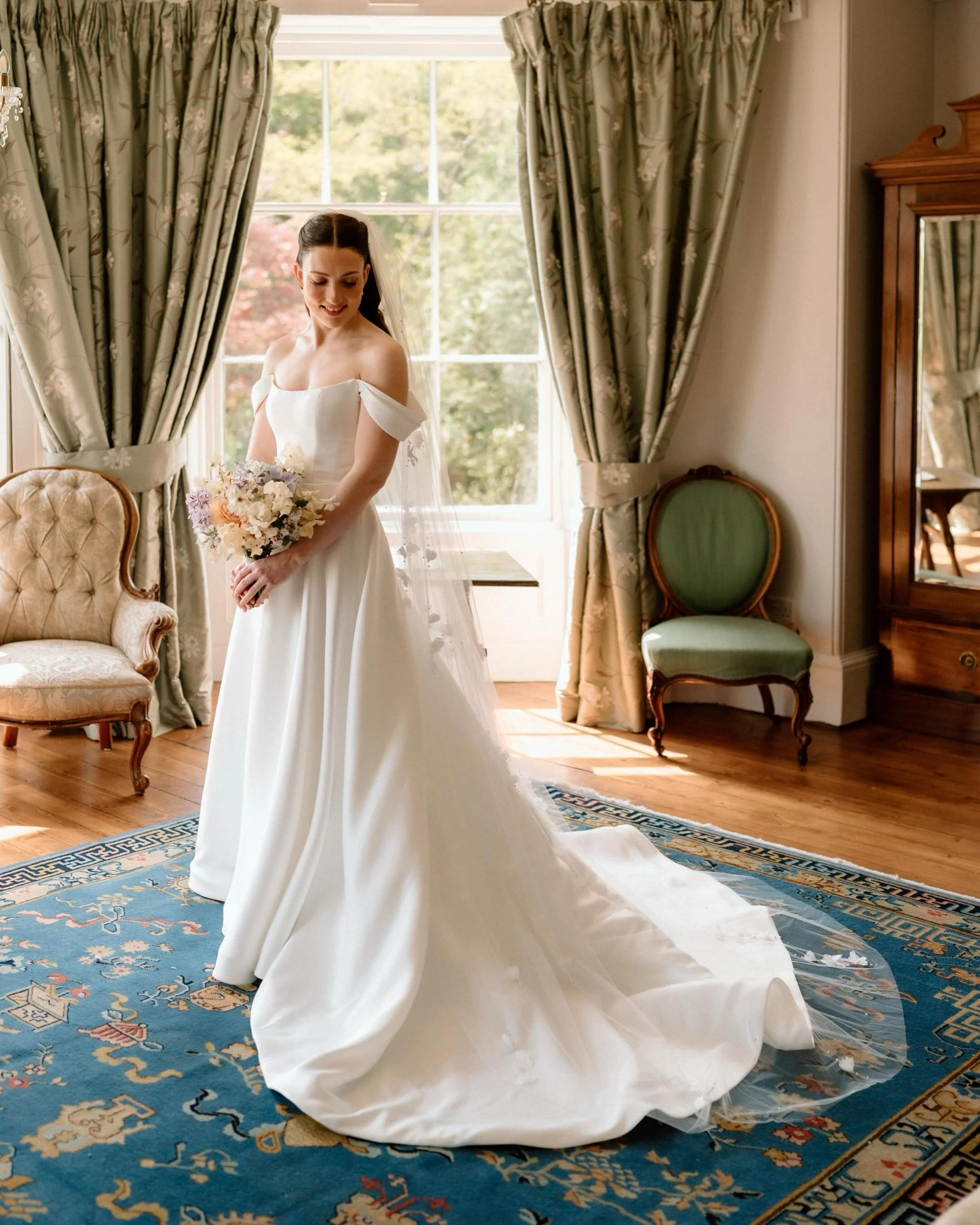 Soft morning moments with Lillie ✨ captured at the stunning @hommehouse earlier this spring by my talented associate @lucydarbyphotography 

Hair @michellehavard.hair 
Makeup @makeupbyhollypaige 
Florals @thefloralpotager 
Dress @lauramaybridal 
Vide