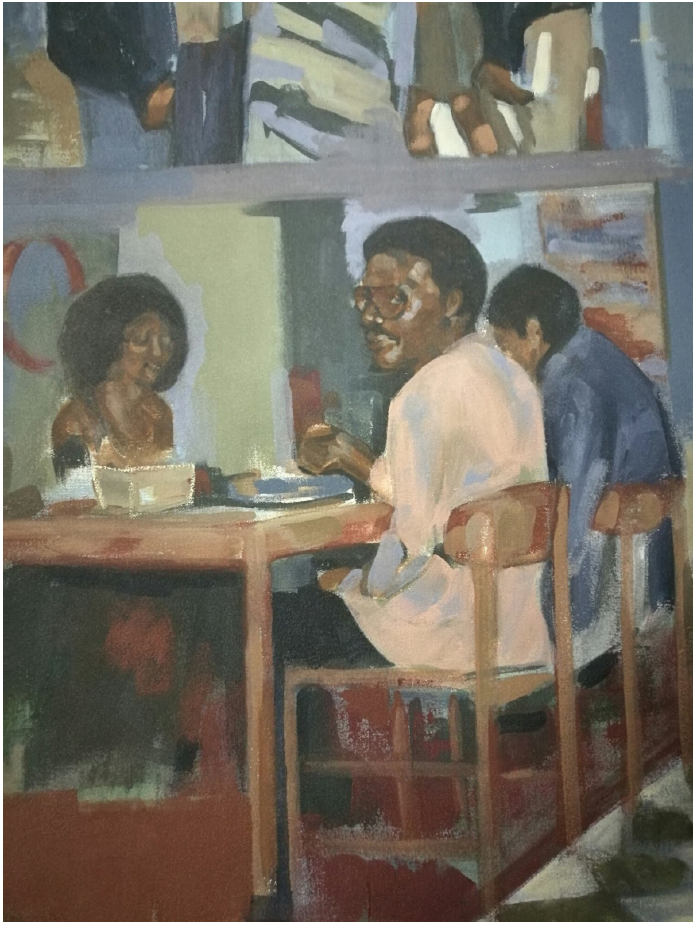 Untitled (Dinner Party)
2017
Acrylic on canvas
59 x 83