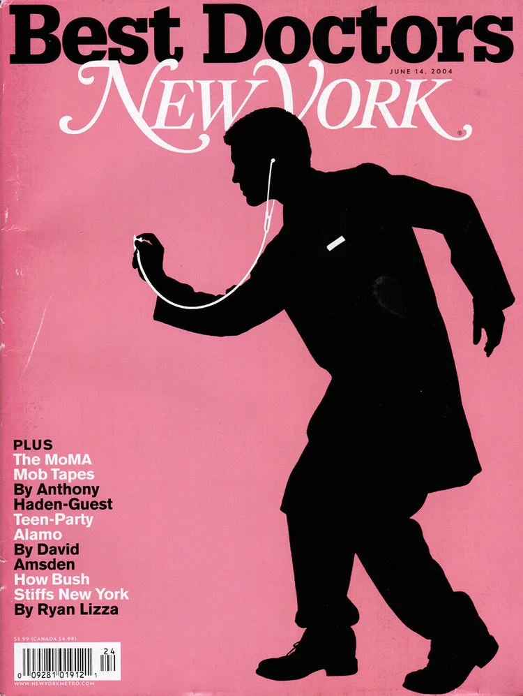 New York magazine Best Doctors in New York cover with a pink background