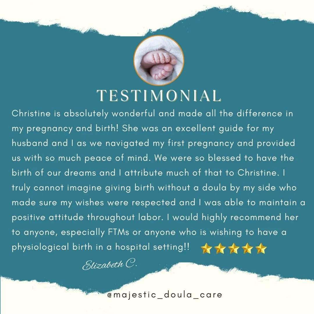 It truly was an honor to have been a part of your journey and to have helped you and your husband achieve the birth of your dreams. 💕

I believe every parent deserves to feel supported and empowered, and I'm here to make that possible for all first-