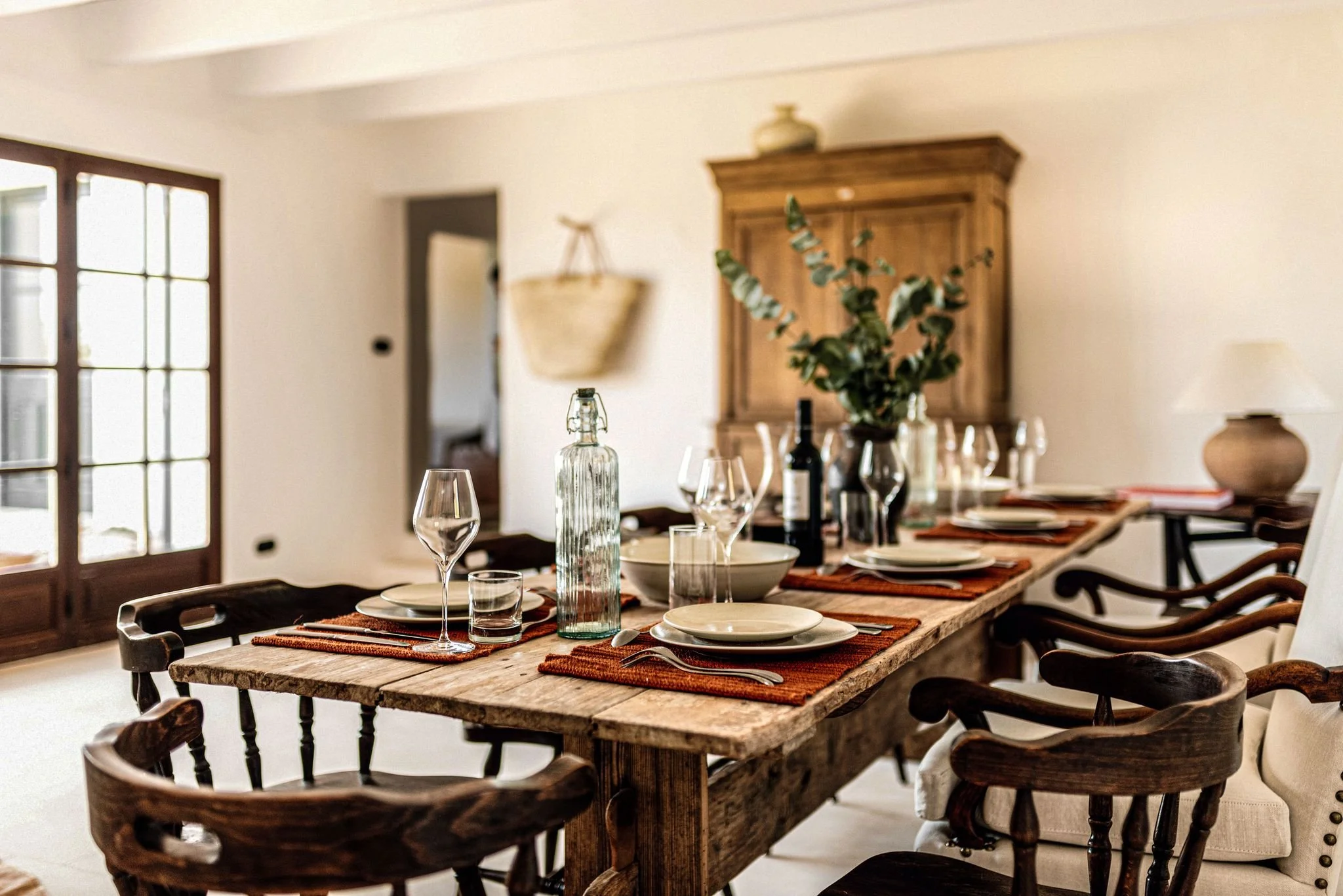 Villa de luxe en Espagne à Minorque salle a manger