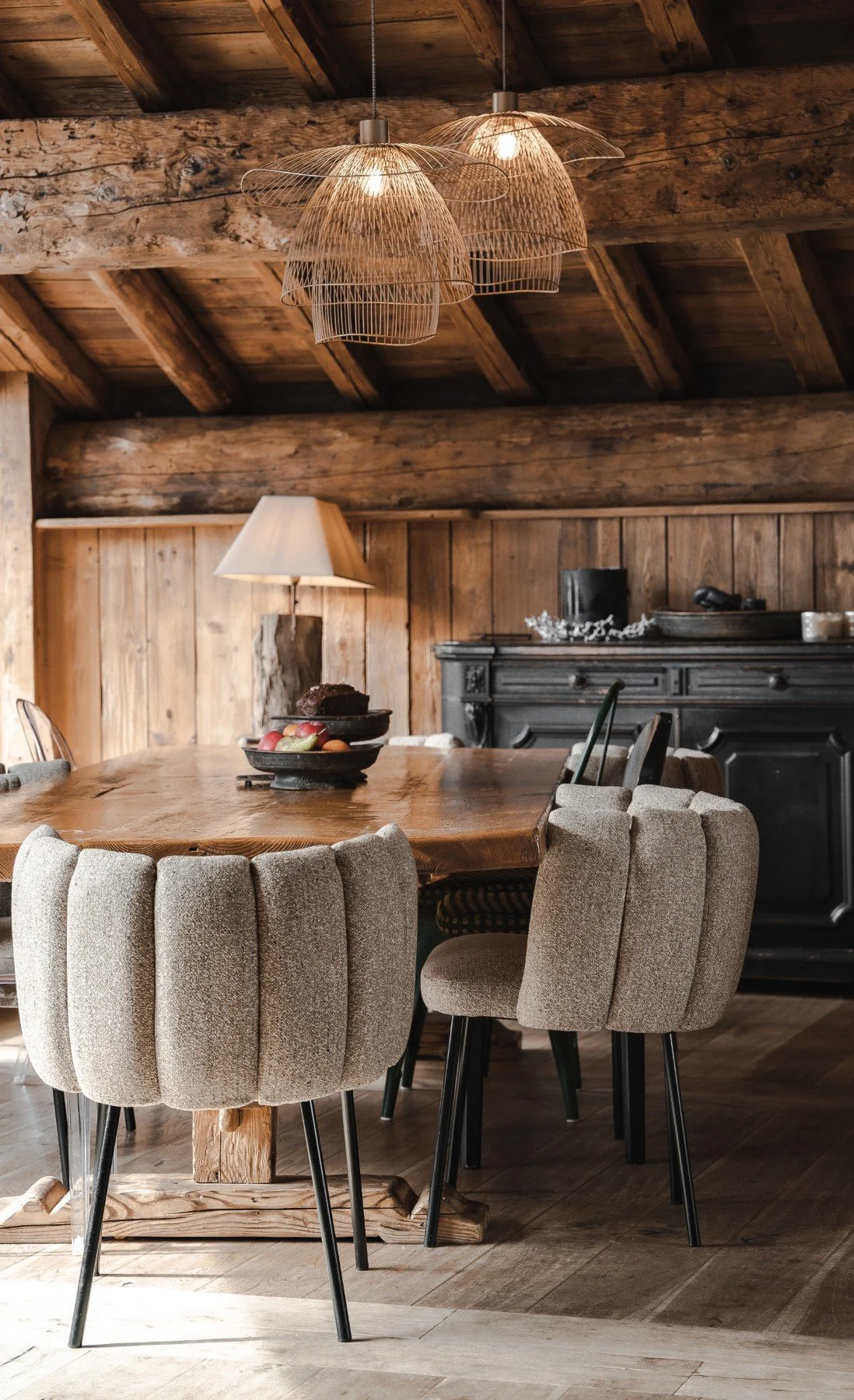 Chalet de luxe à Val d'Isère salle à manger