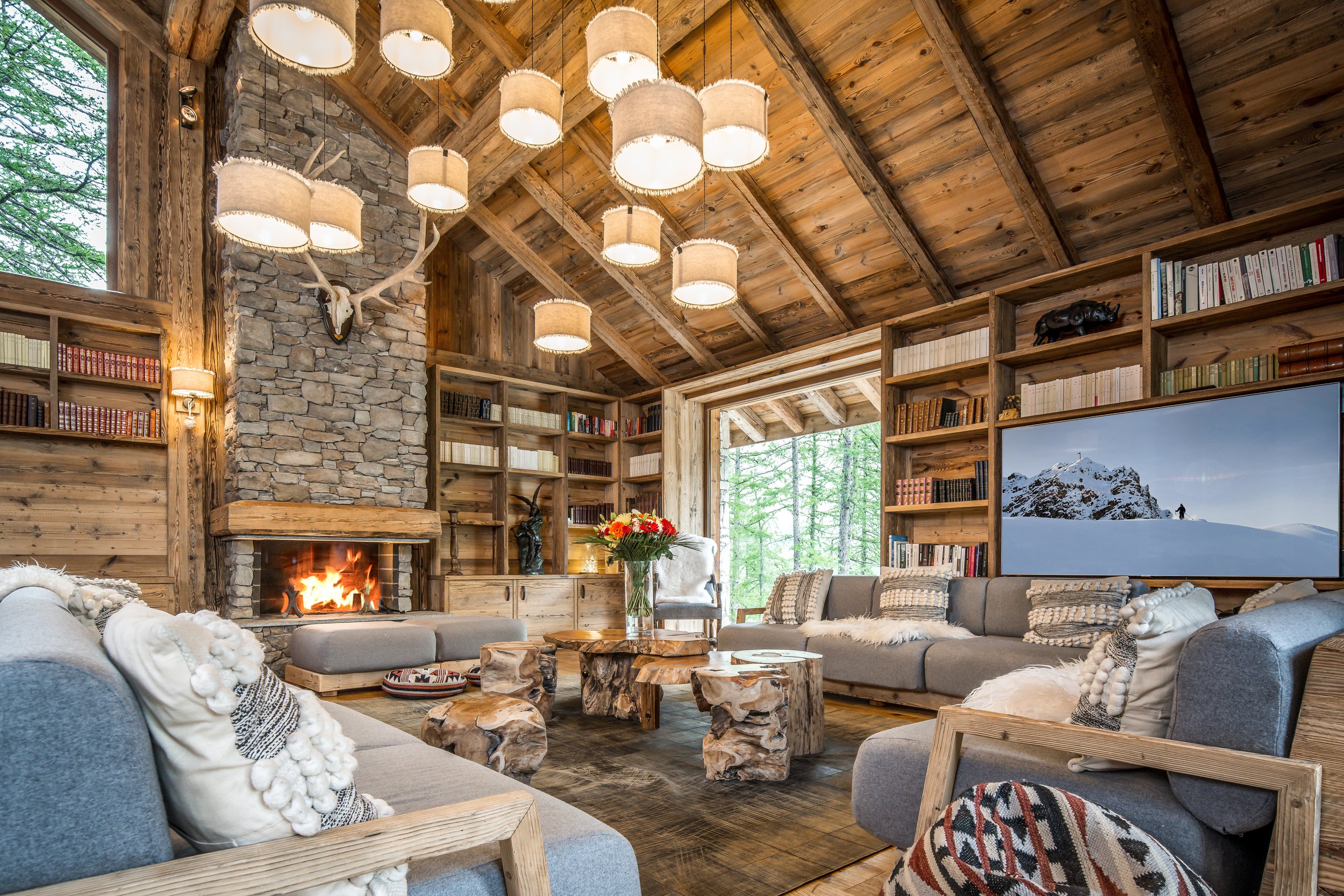 Luxury chalet in Val d'Isère ski in ski out with spa and pool 