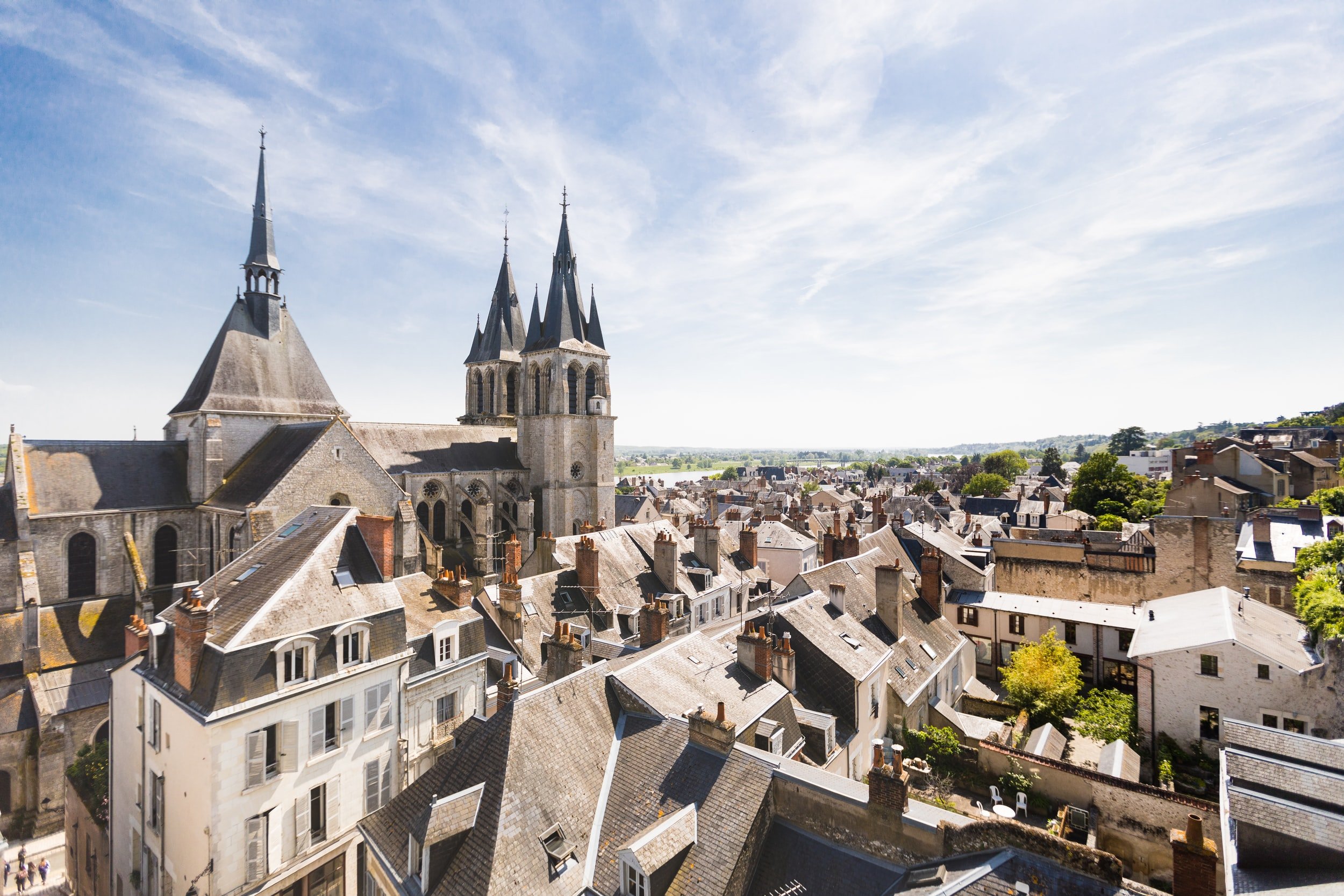 Visit the town of Blois in the Loire Valley near the Château de Chambord