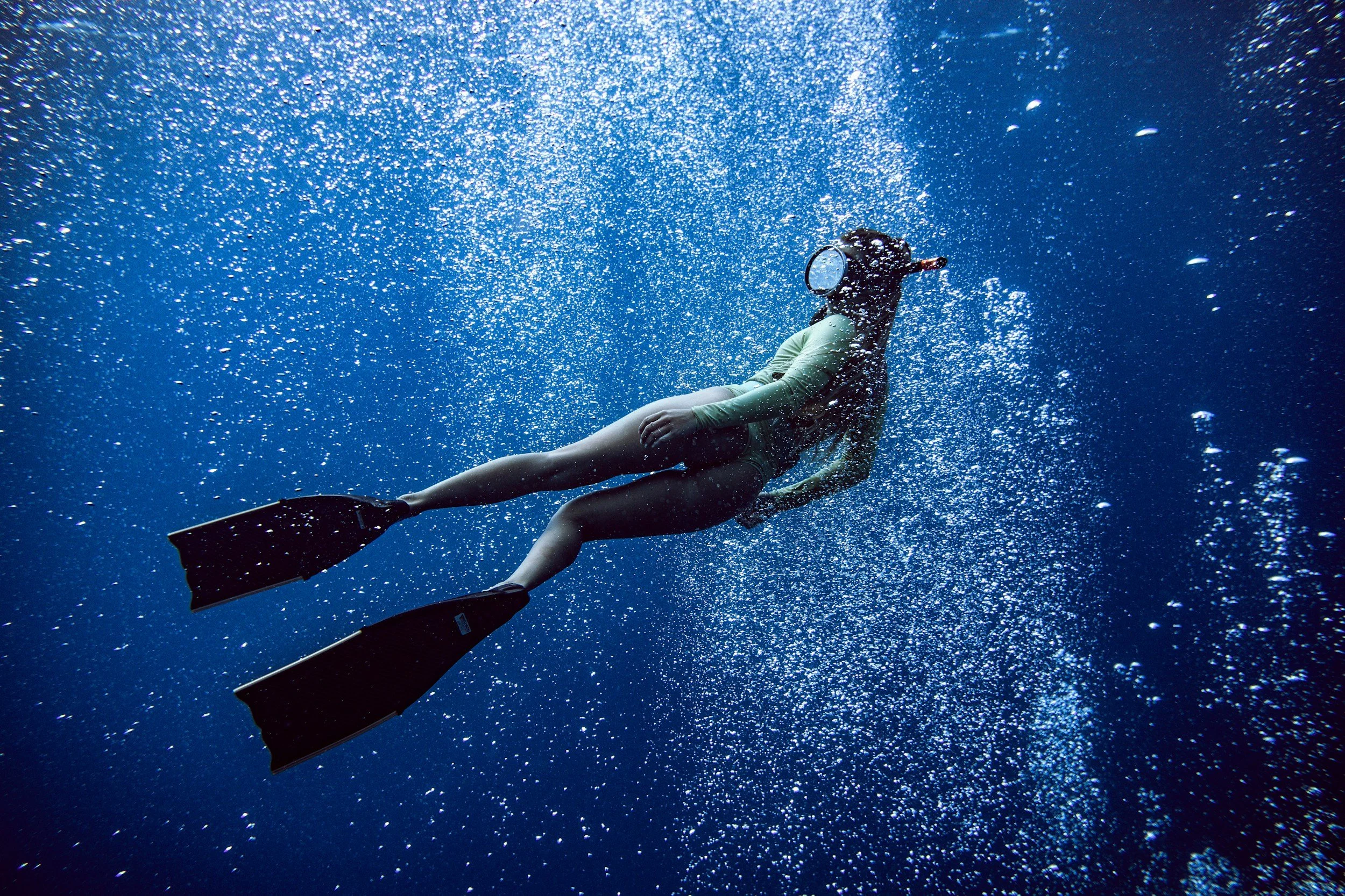 scuba diving in the waters off Cadaqués