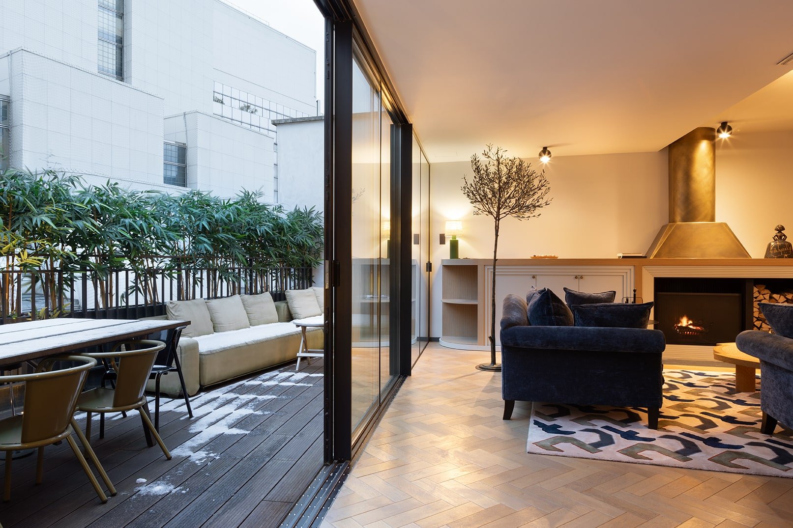 luxury home outdoor terrace 