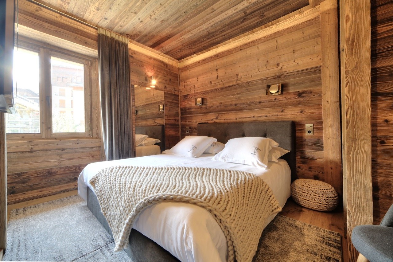 megève station location chalet chambre