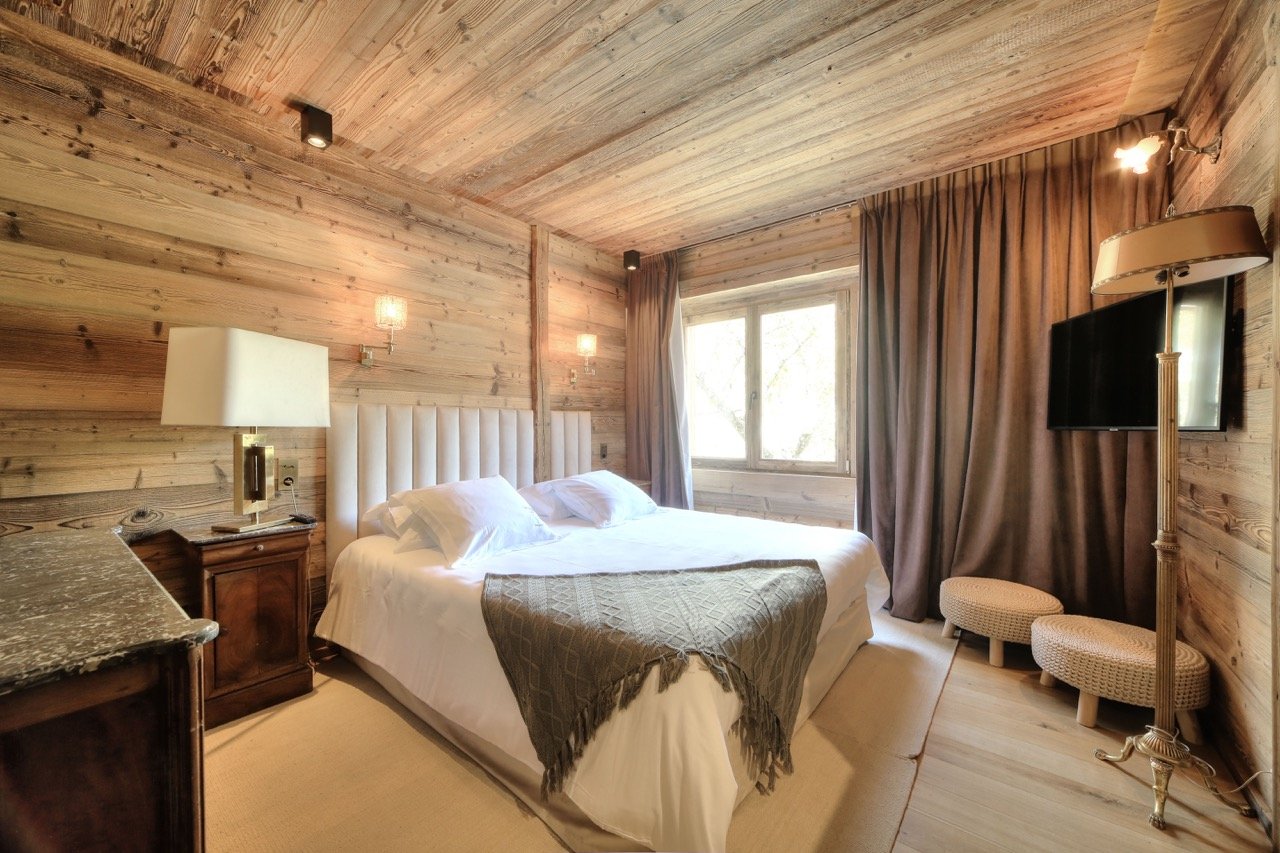 megève station location chalet chambre