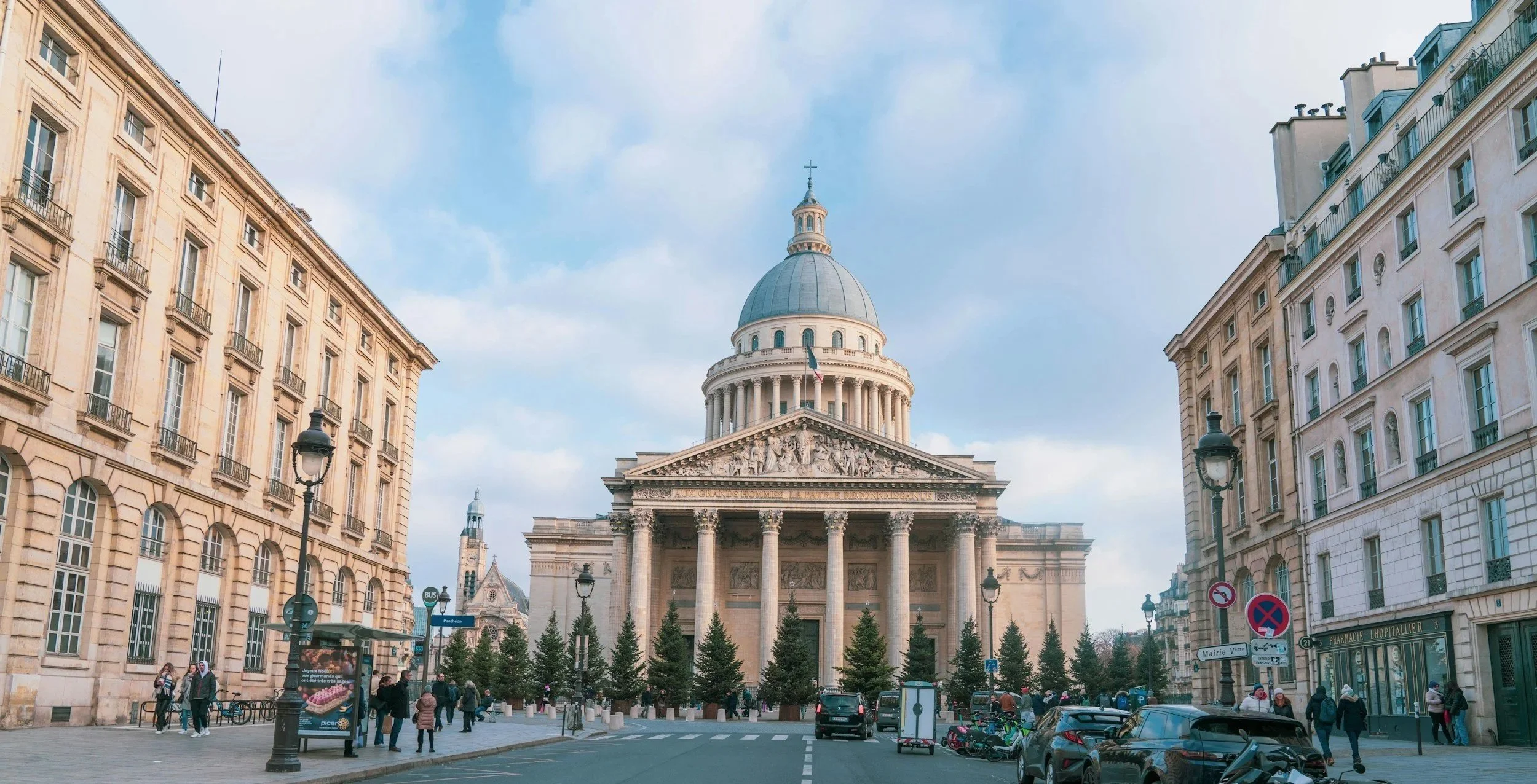 le panthéon proche d'un appartement de luxe rue mouffetard