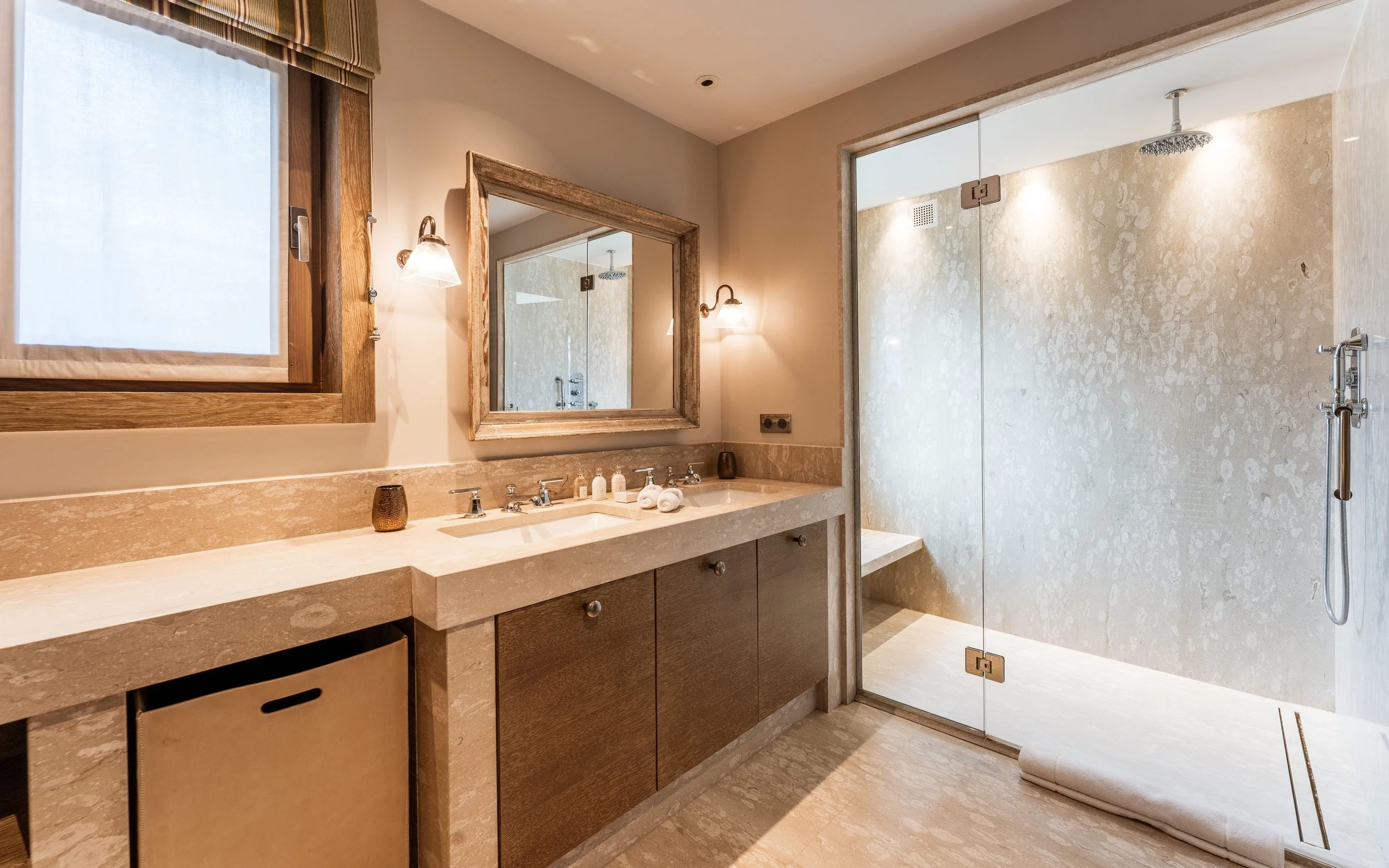 courchevel 1850 chenus chalet de luxe salle de bain