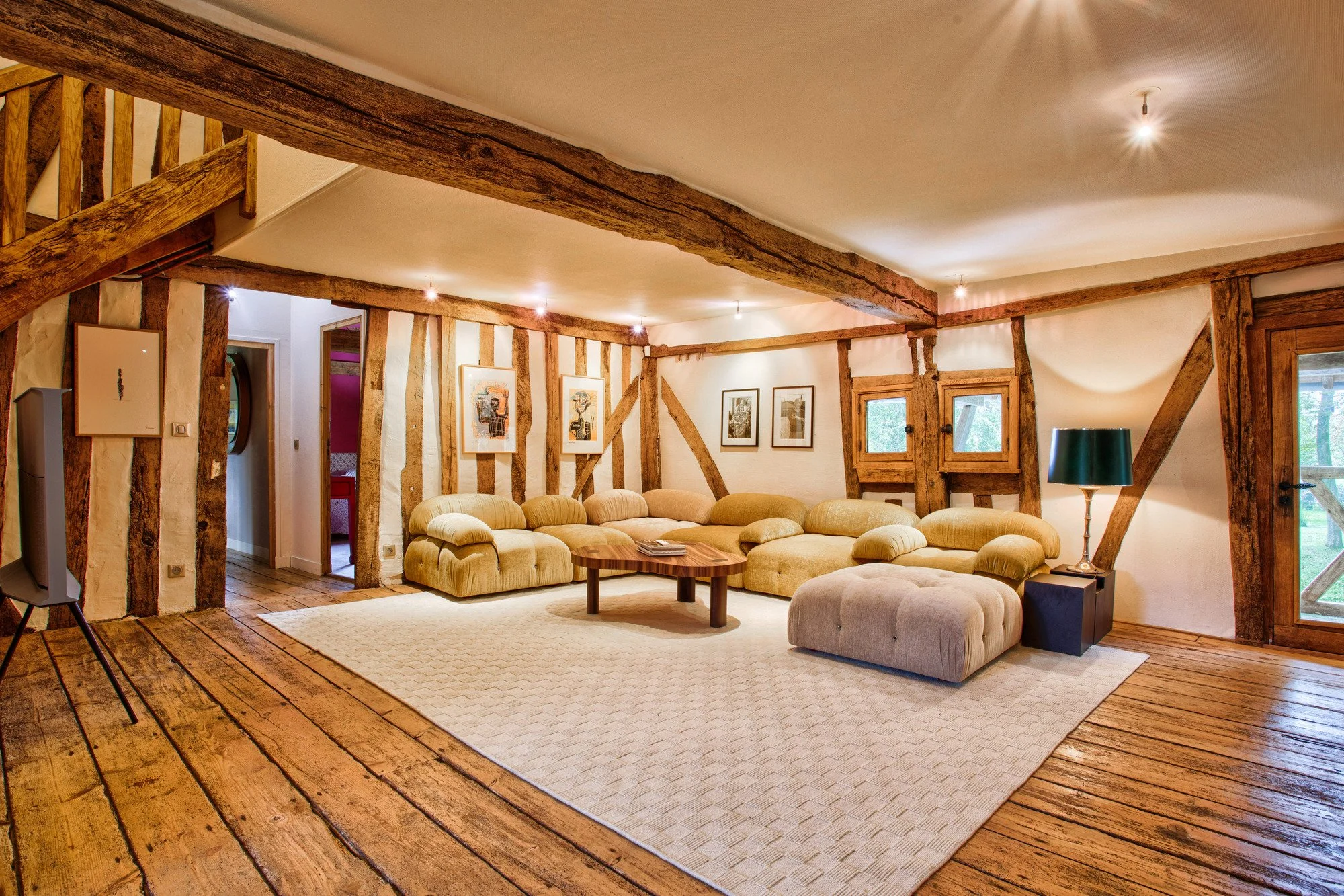 Villa luxe Bonneville salle TV