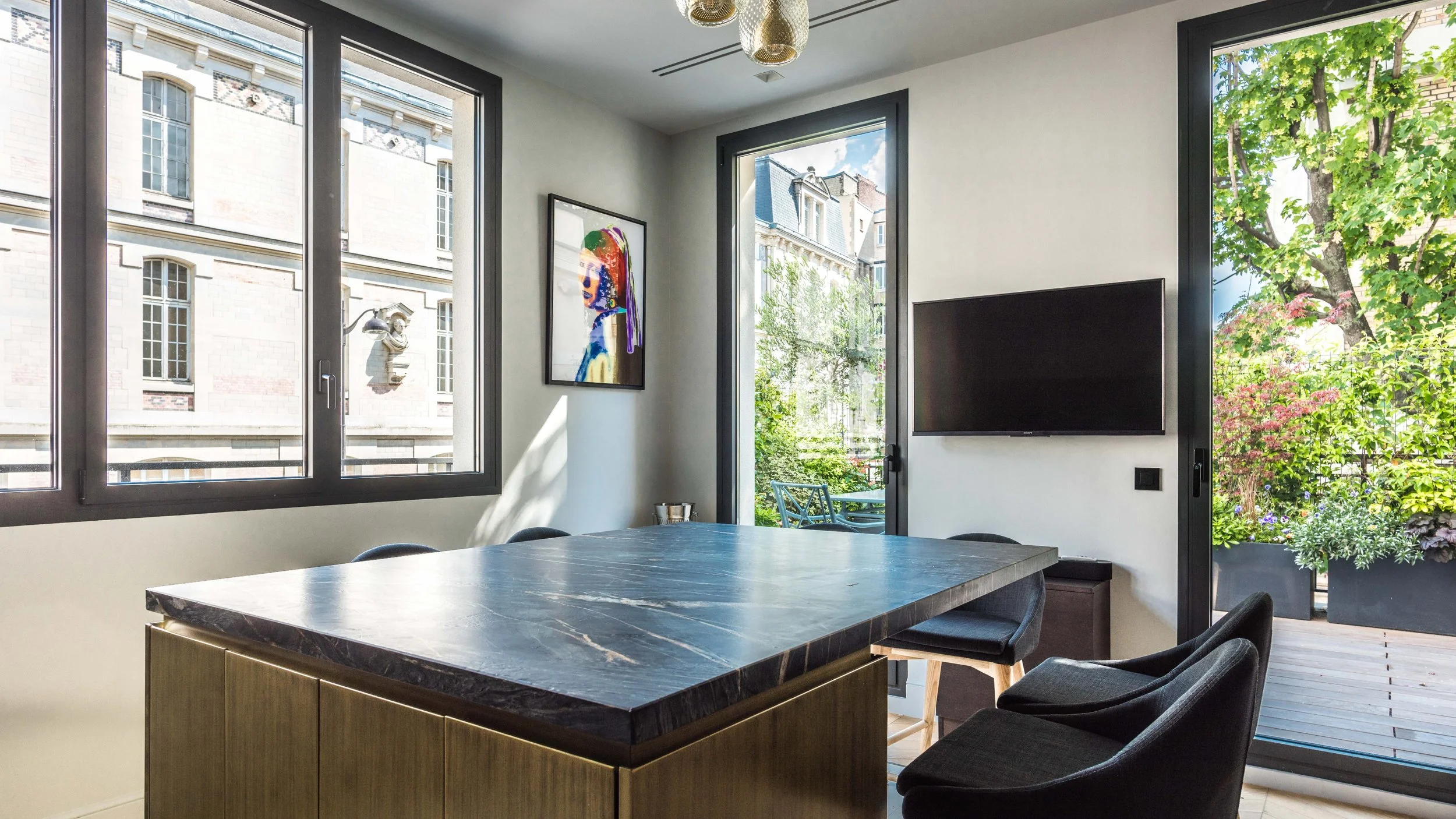 Appartement de luxe à Paris cuisine