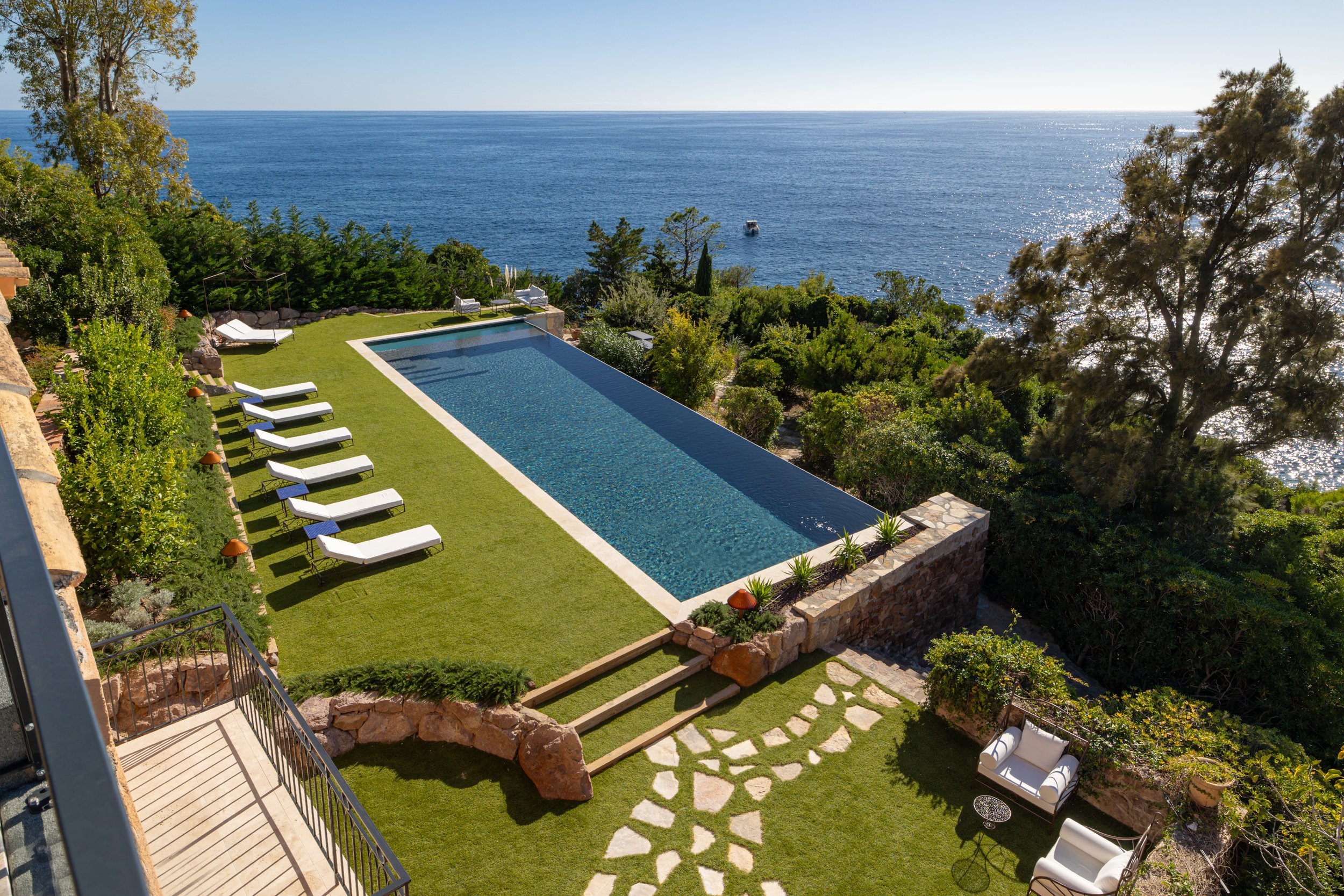 villa de luxe théoule sur mer piscine