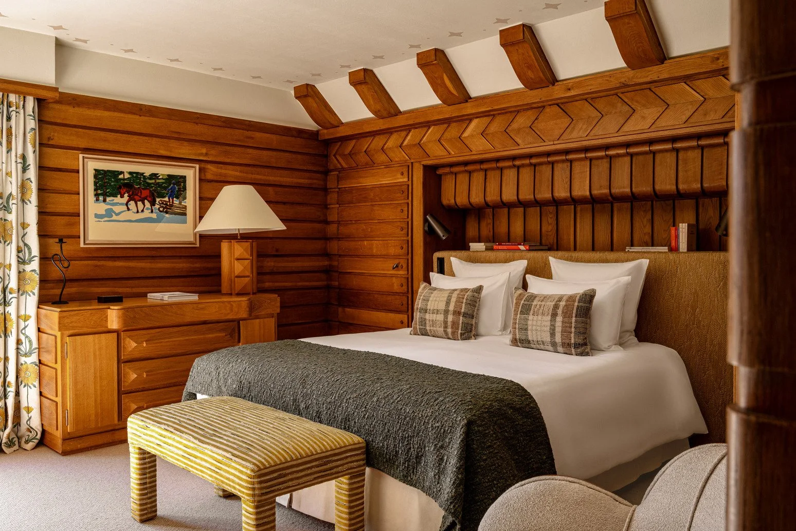 location chalet de luxe à Megève chambre