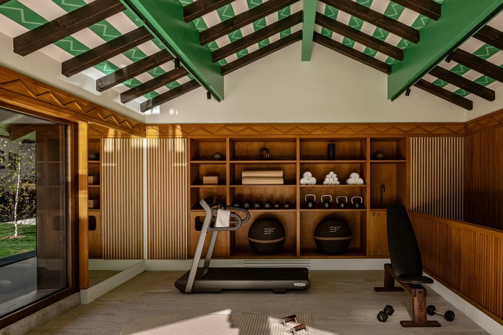 location chalet de luxe à Megève salle de sport