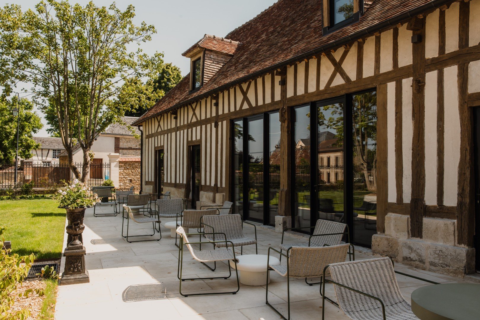 maison luxe vexin terrasse