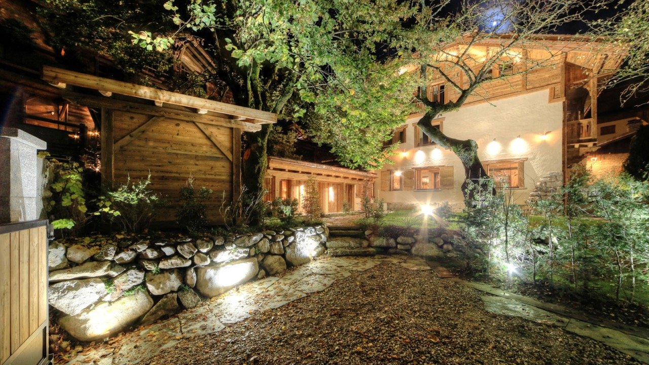 megève station location chalet jardin