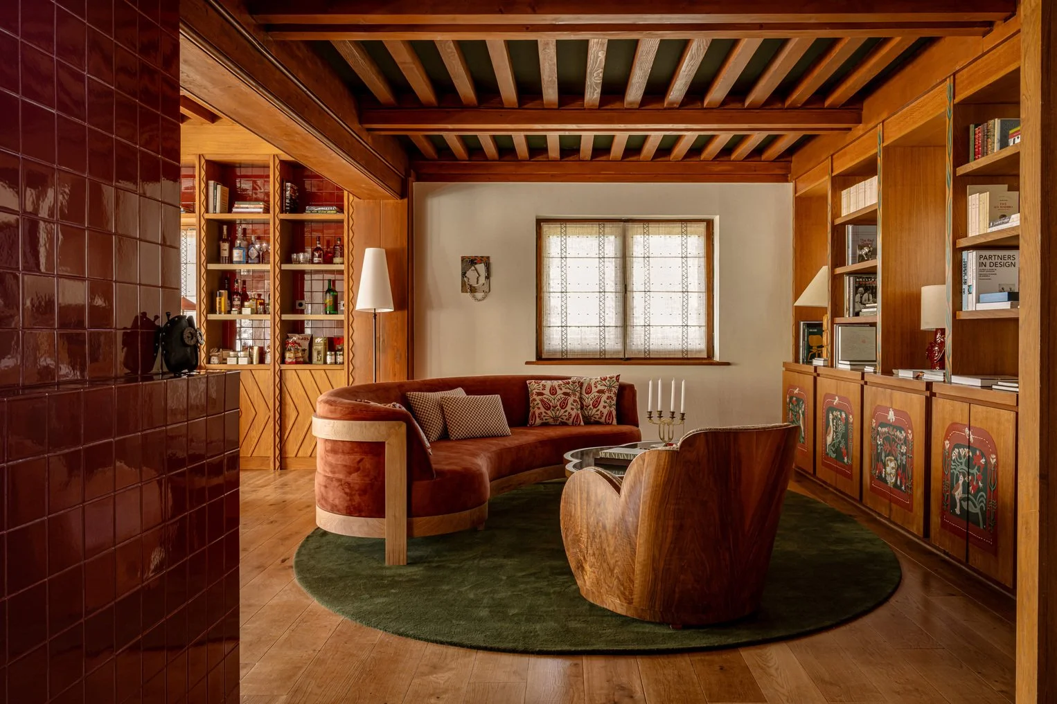 location chalet de luxe à Megève salon