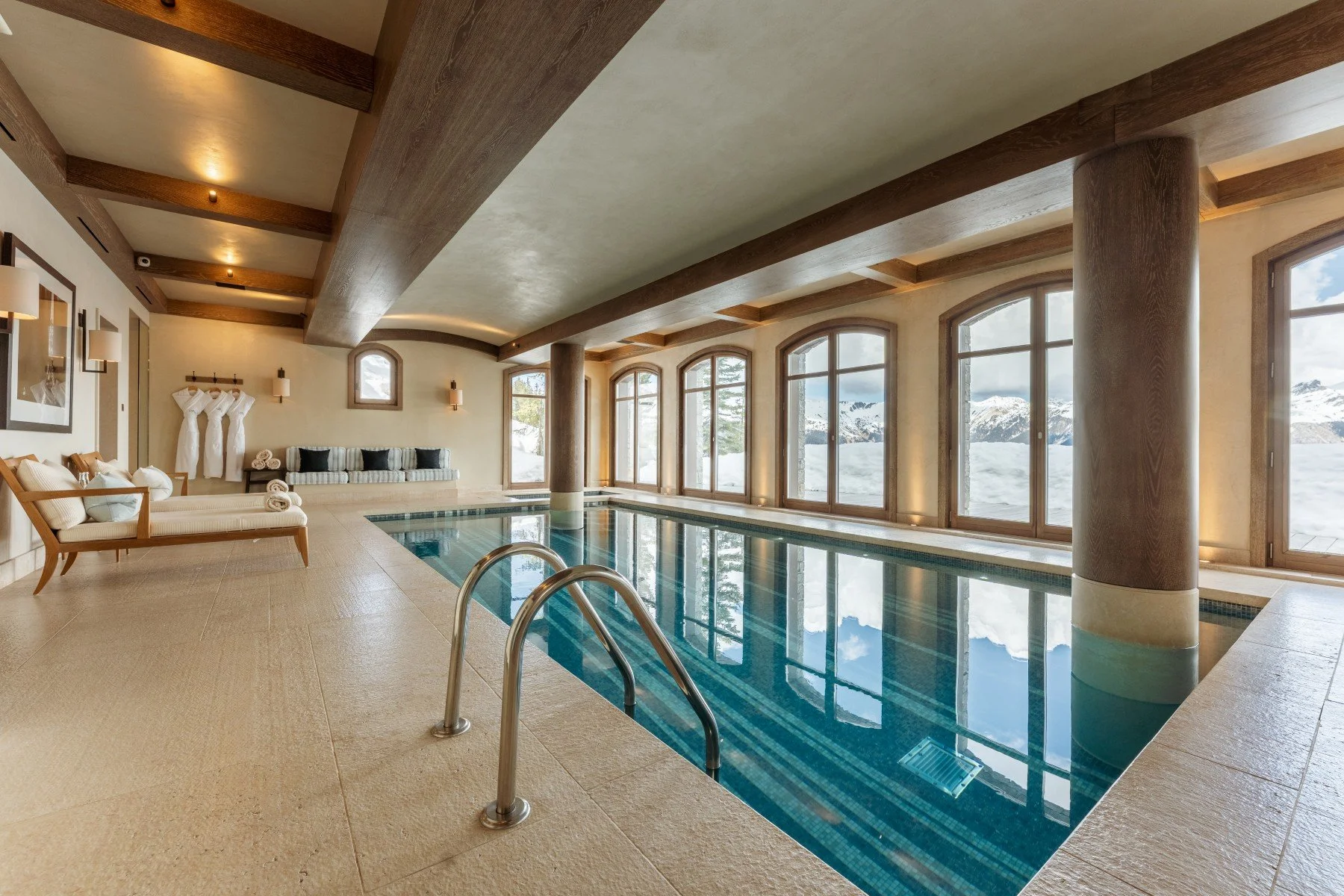 chalet de luxe courchevel piscine