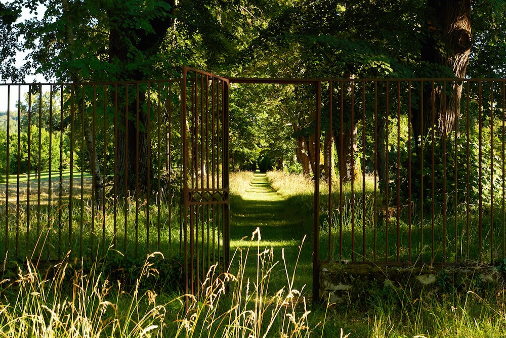 Luxury chateau in Dordogne, South-West France, in the heart of a forest park