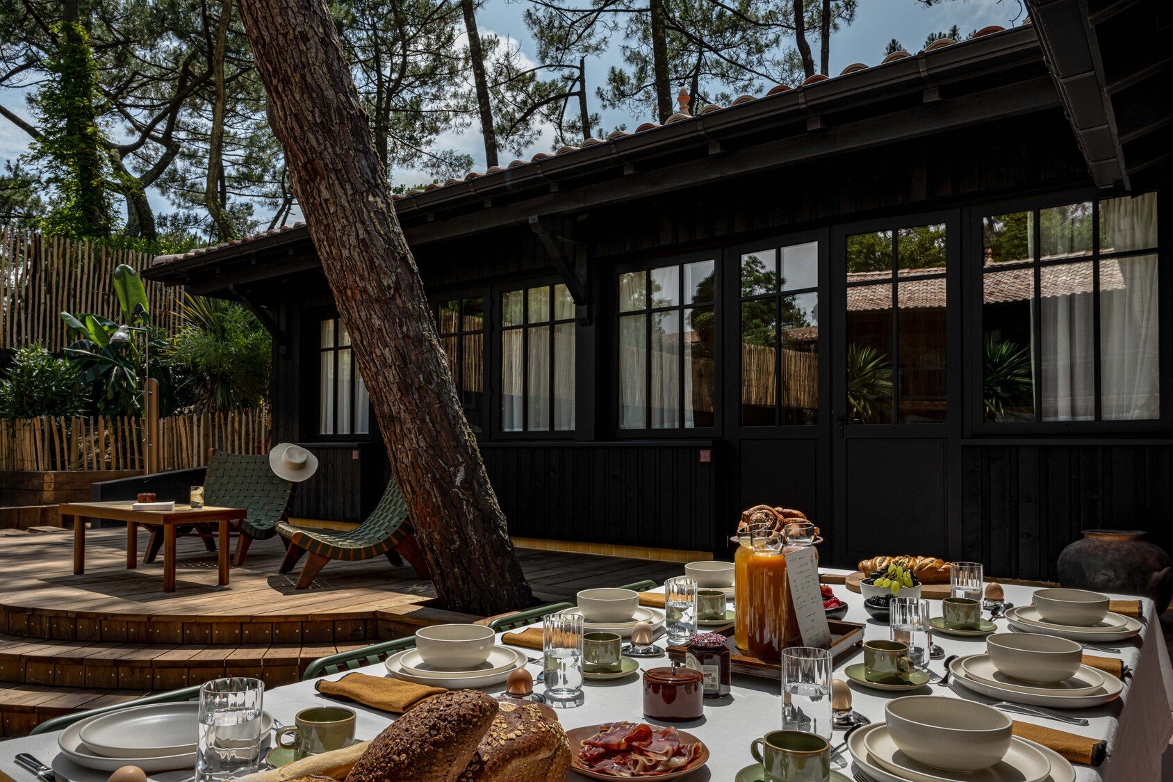 Villa de luxe à louer au Cap Ferret terrasse