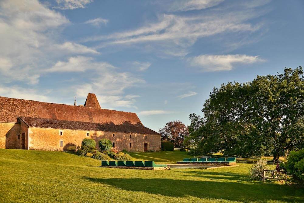 Prestigious chateau in Dordogne, South-West France, in the heart of a forest park