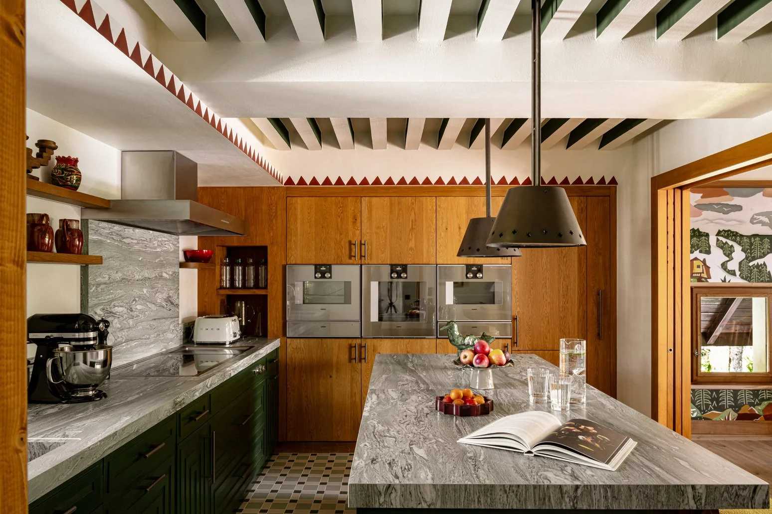chalet de luxe à louer à Megève cuisine 