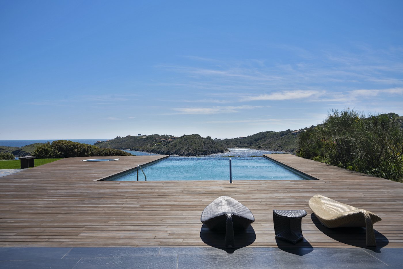 Luxury villa in Cadaqués, Spain, panoramic view of the Mediterranean Sea 