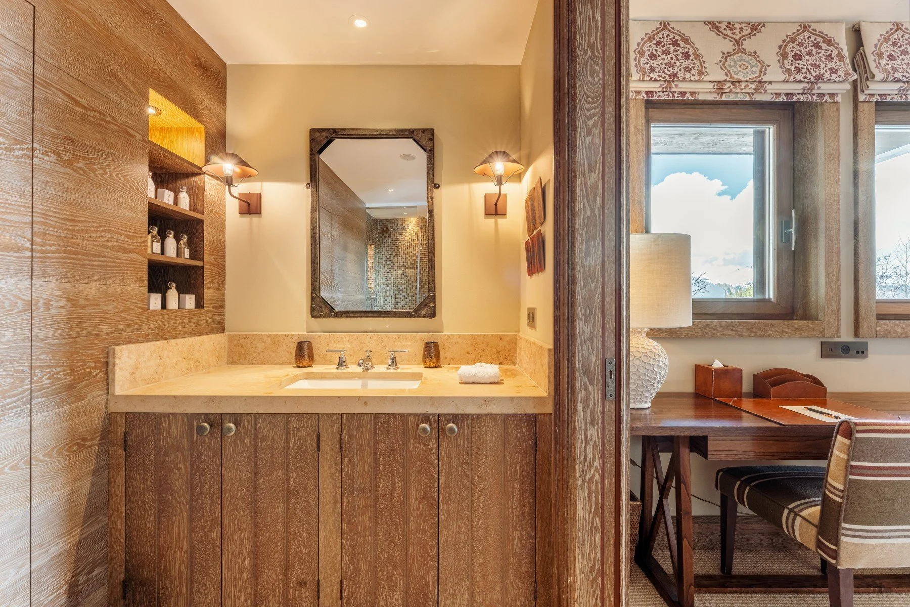 chalet de luxe courchevel salle de bain