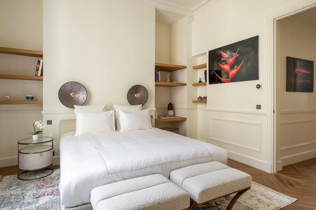 Appartement de luxe Paris Montaigne chambre
