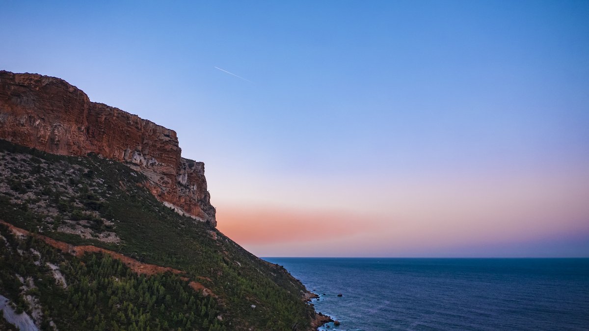 sunset cassis nature view