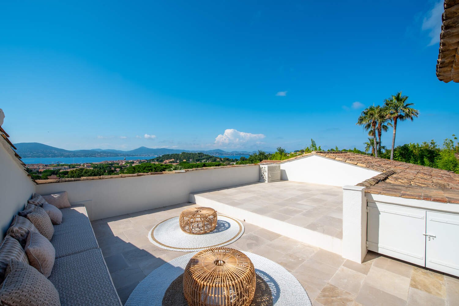 Luxury sea-view estate in Saint-Tropez on the Mediterranean coast 