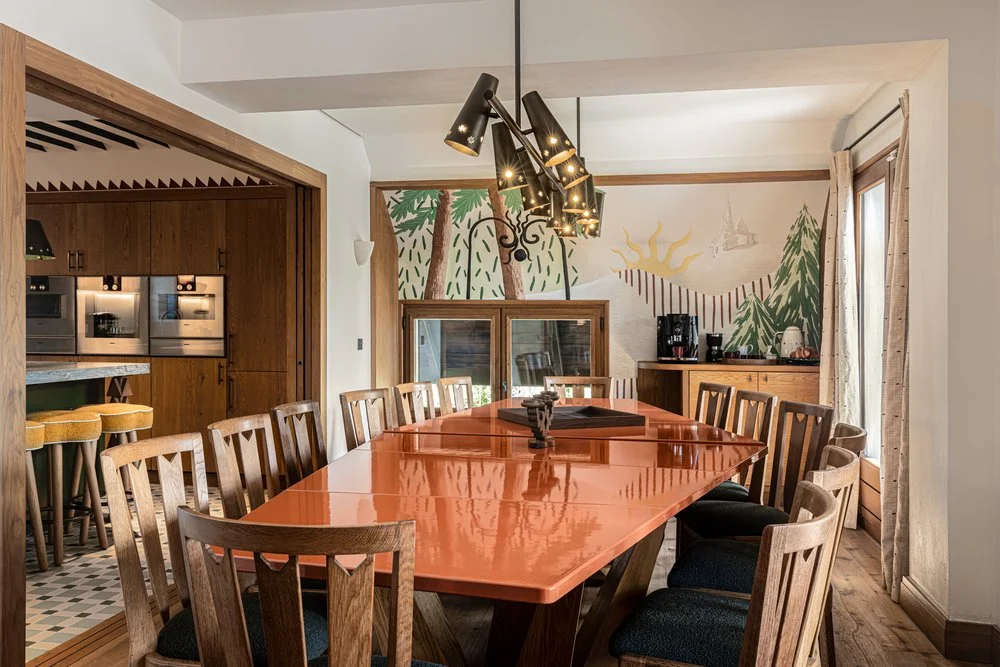 chalet de luxe à louer à Megève salle à manger