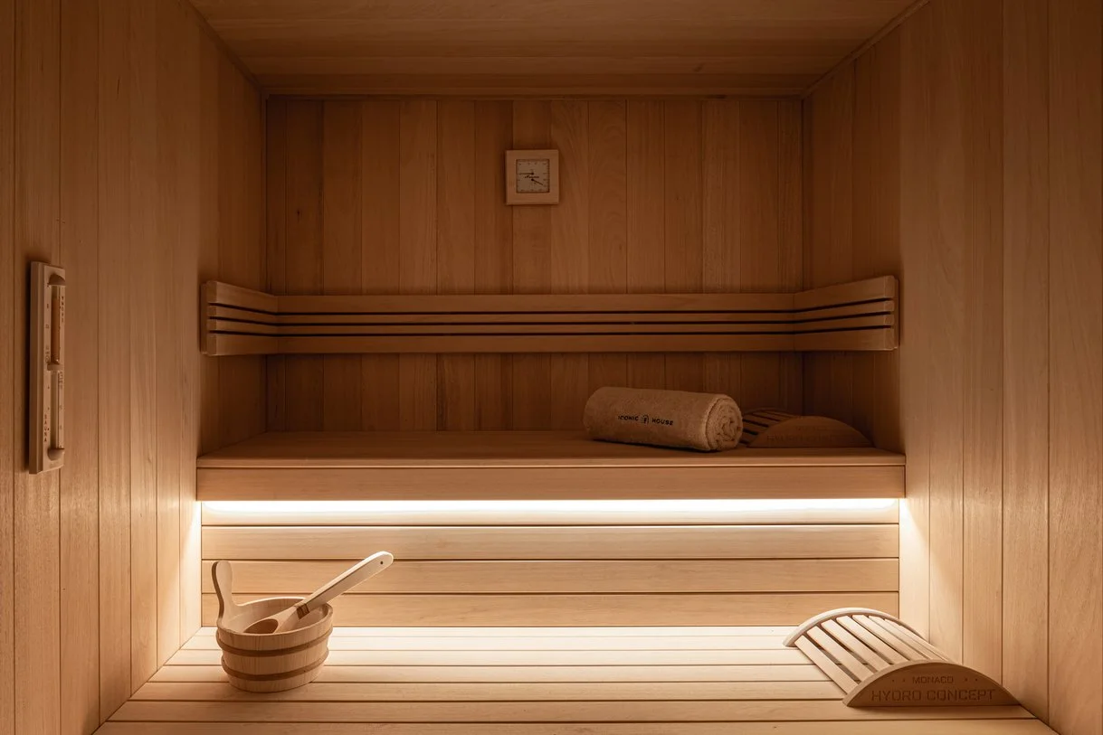 location chalet de luxe à Megève sauna