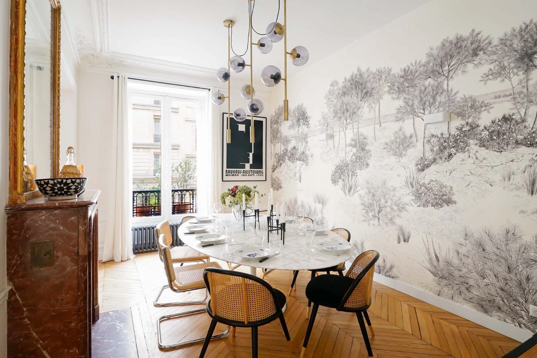 paris mouffetard appartement de luxe salle à manger