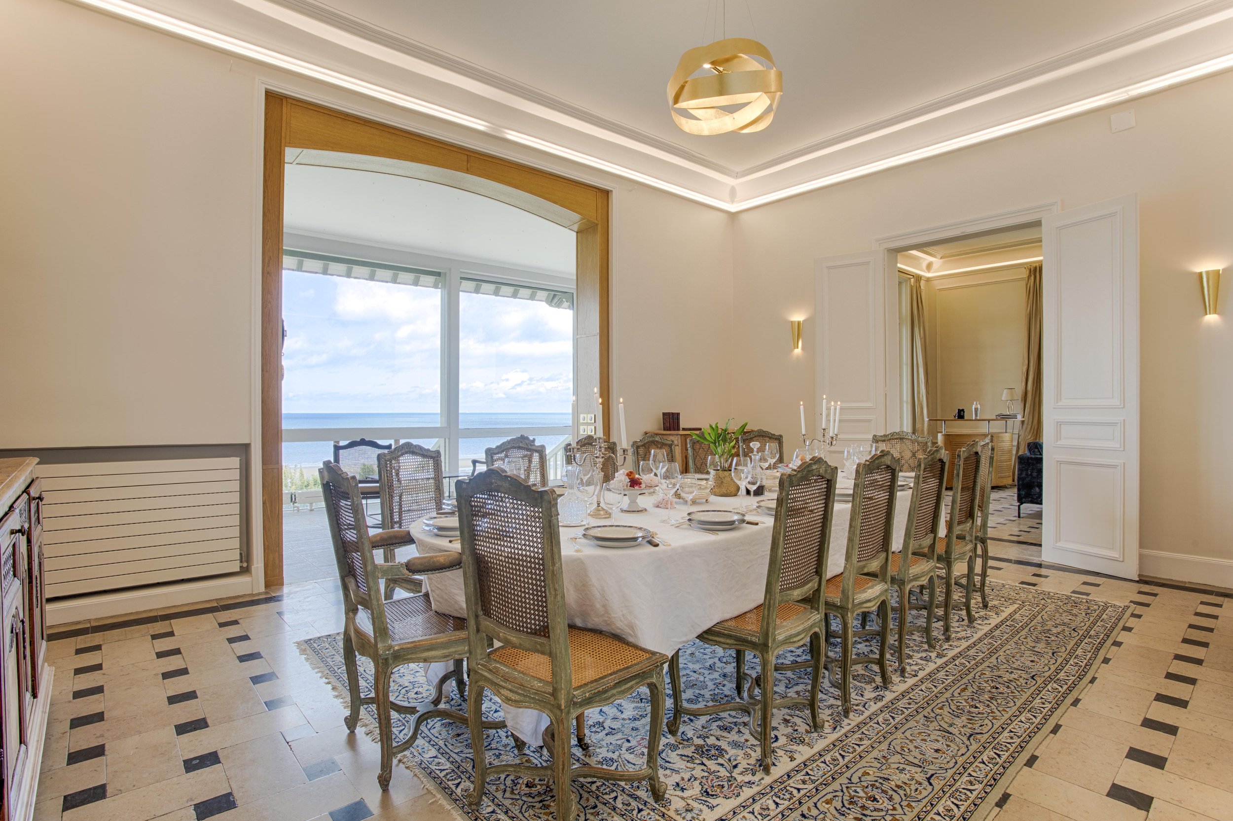 luxury beach villa in deauville