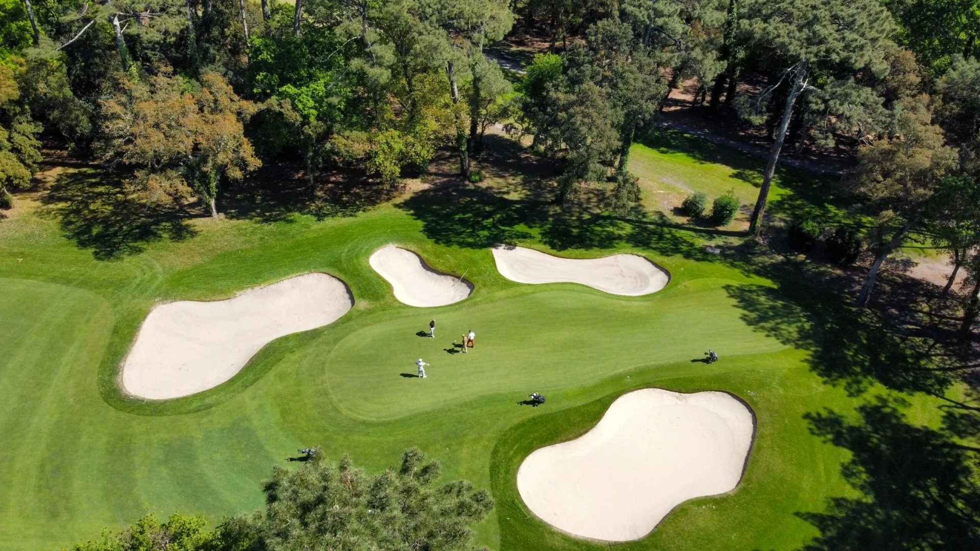 activité golf près de maison de luxe en nature