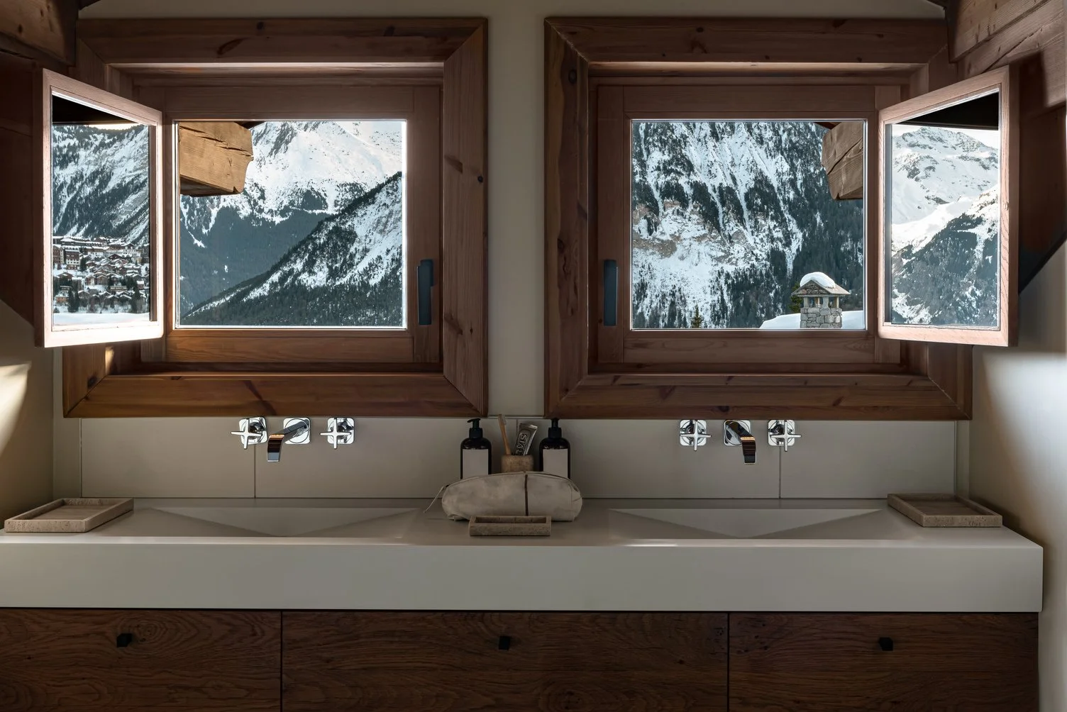 Chalet de luxe à Courchevel 1550 salle de bain