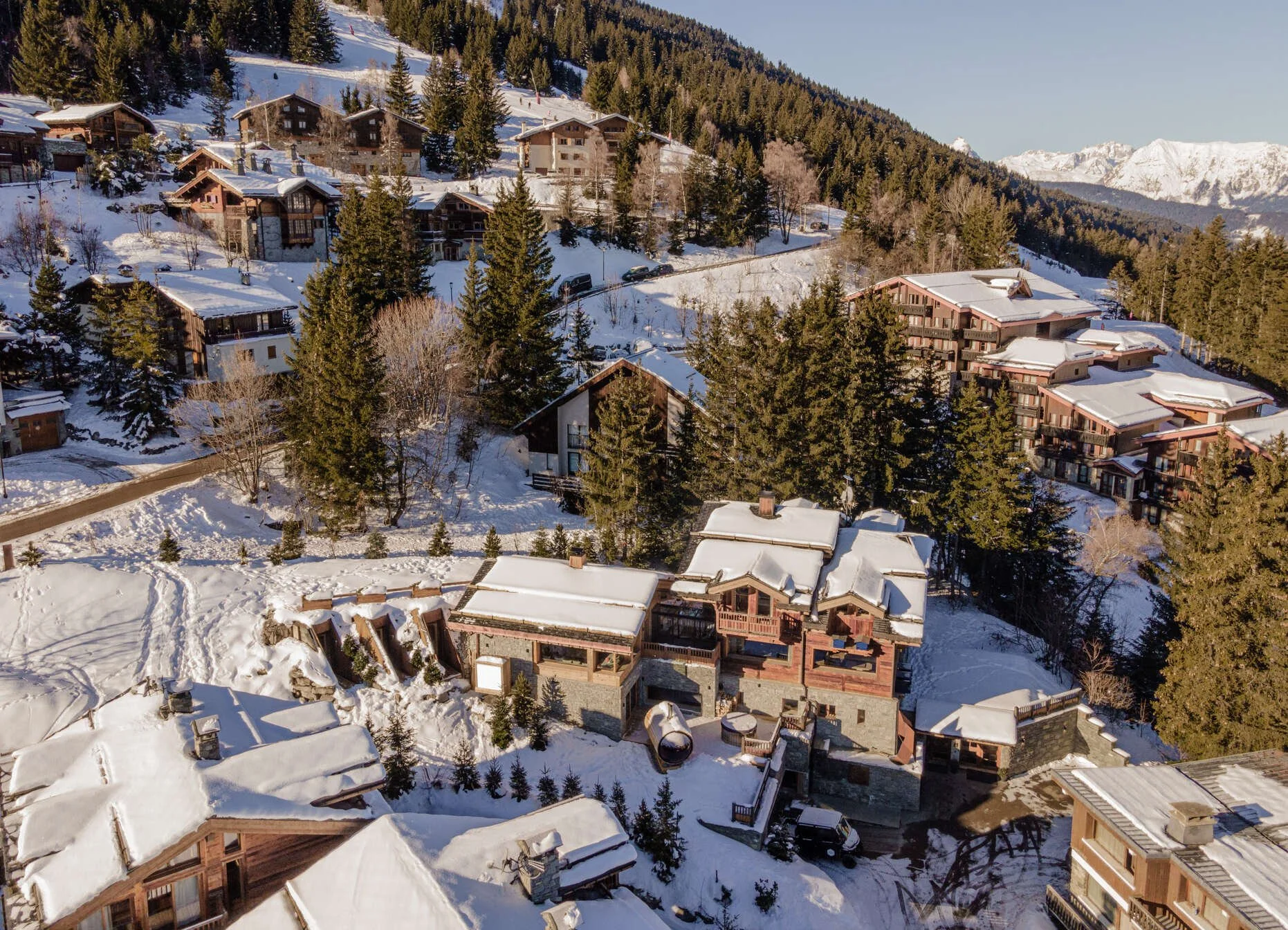 chalet de luxe à Courchevel 1550 extérieur
