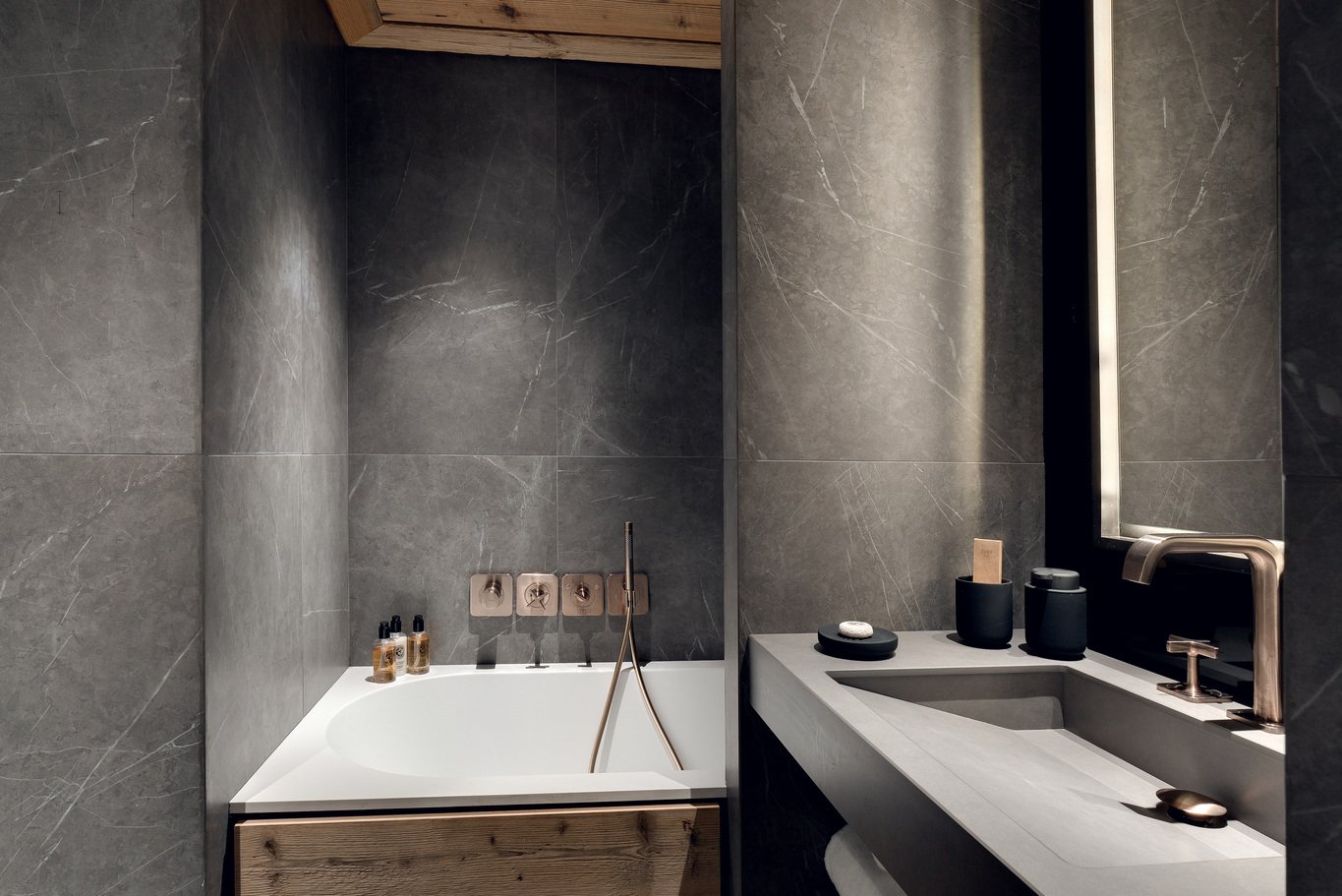 appartement luxe meribel salle de bain