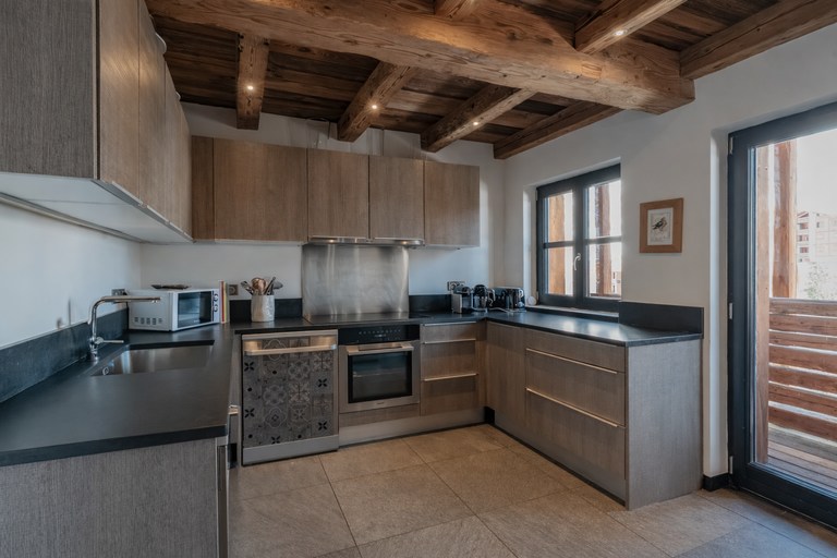 Chalet de luxe à Val d'Isère cuisine
